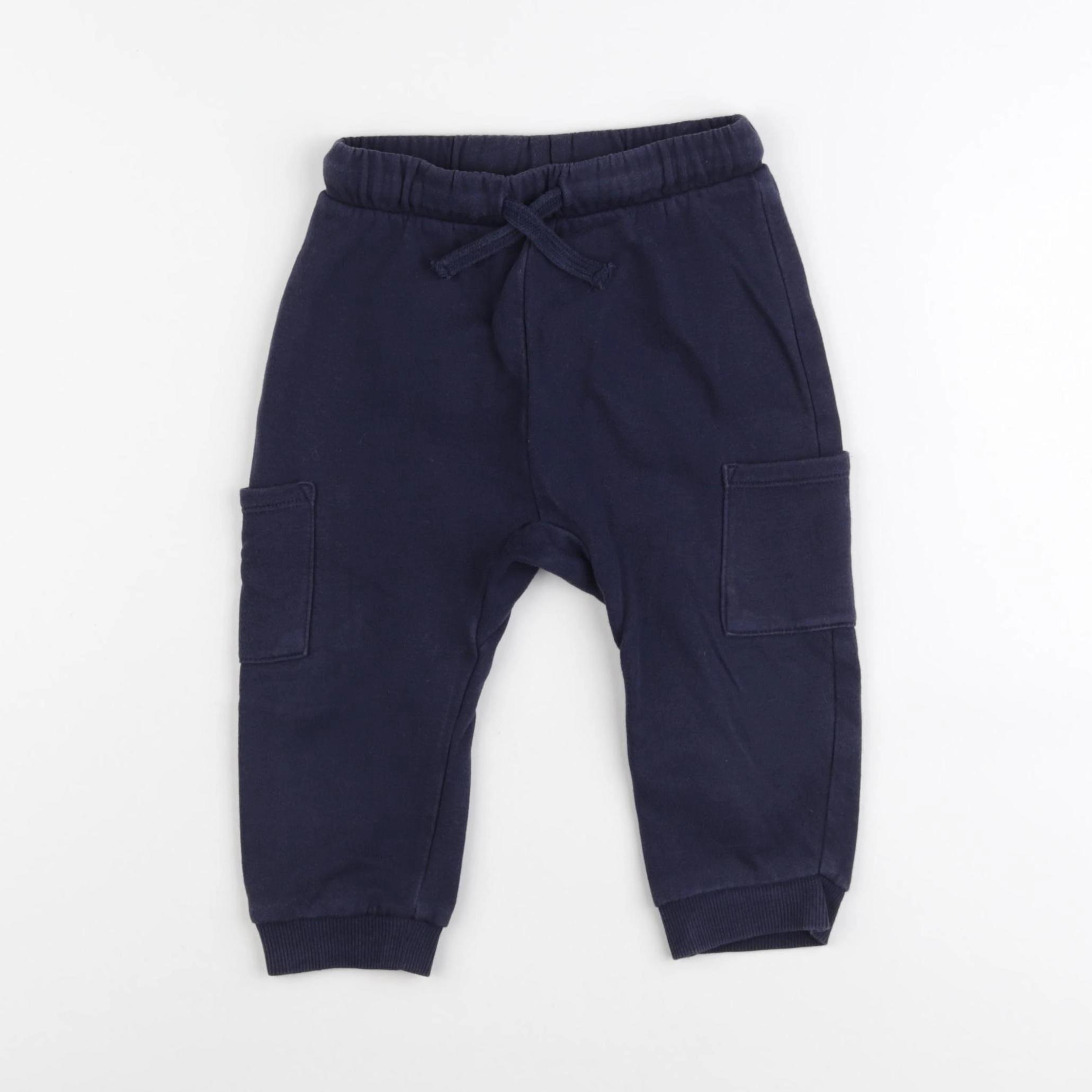 H&M - sarouel bleu - 9/12 mois