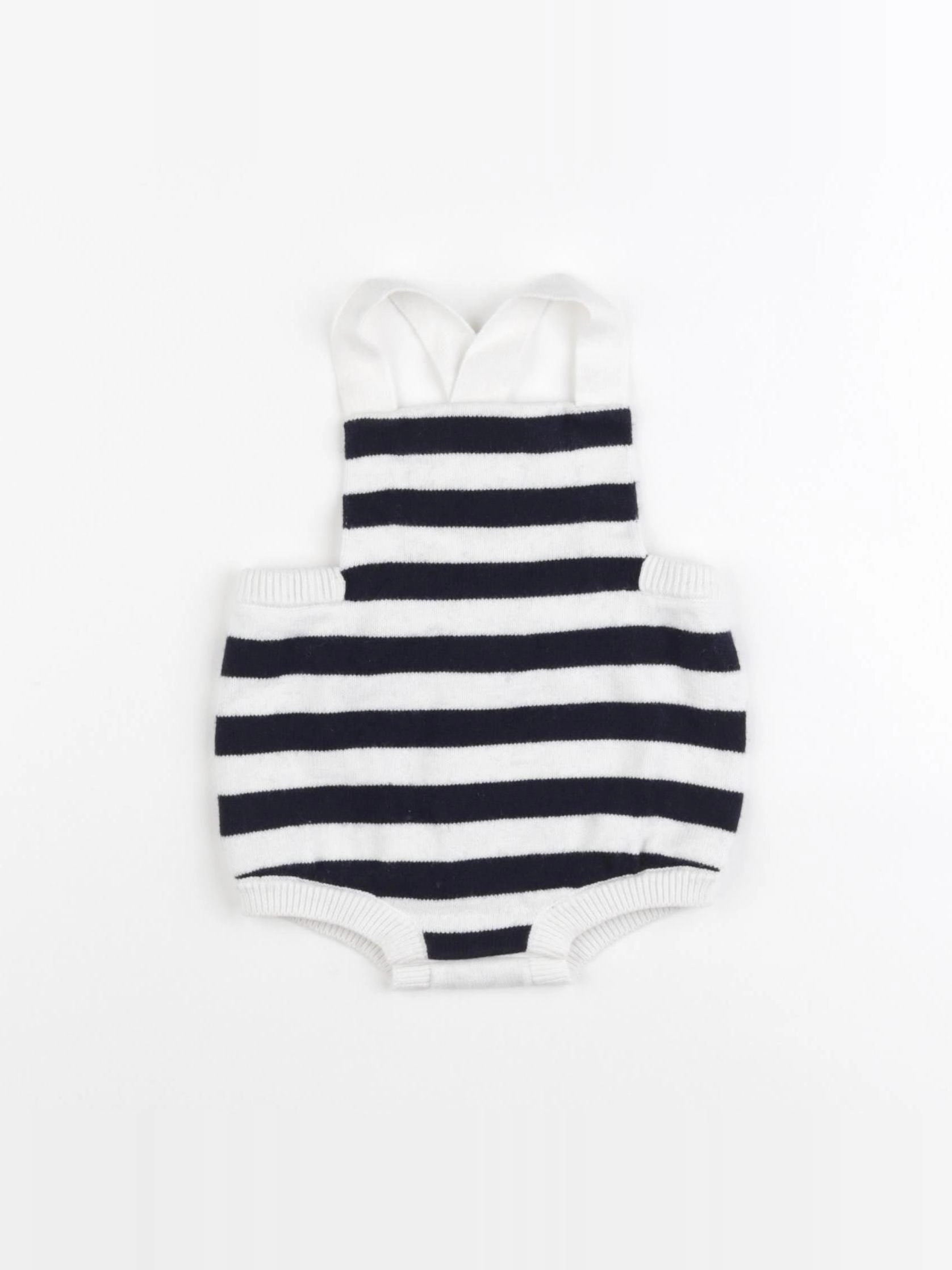 Jacadi - combinaison blanc, bleu - 6 mois