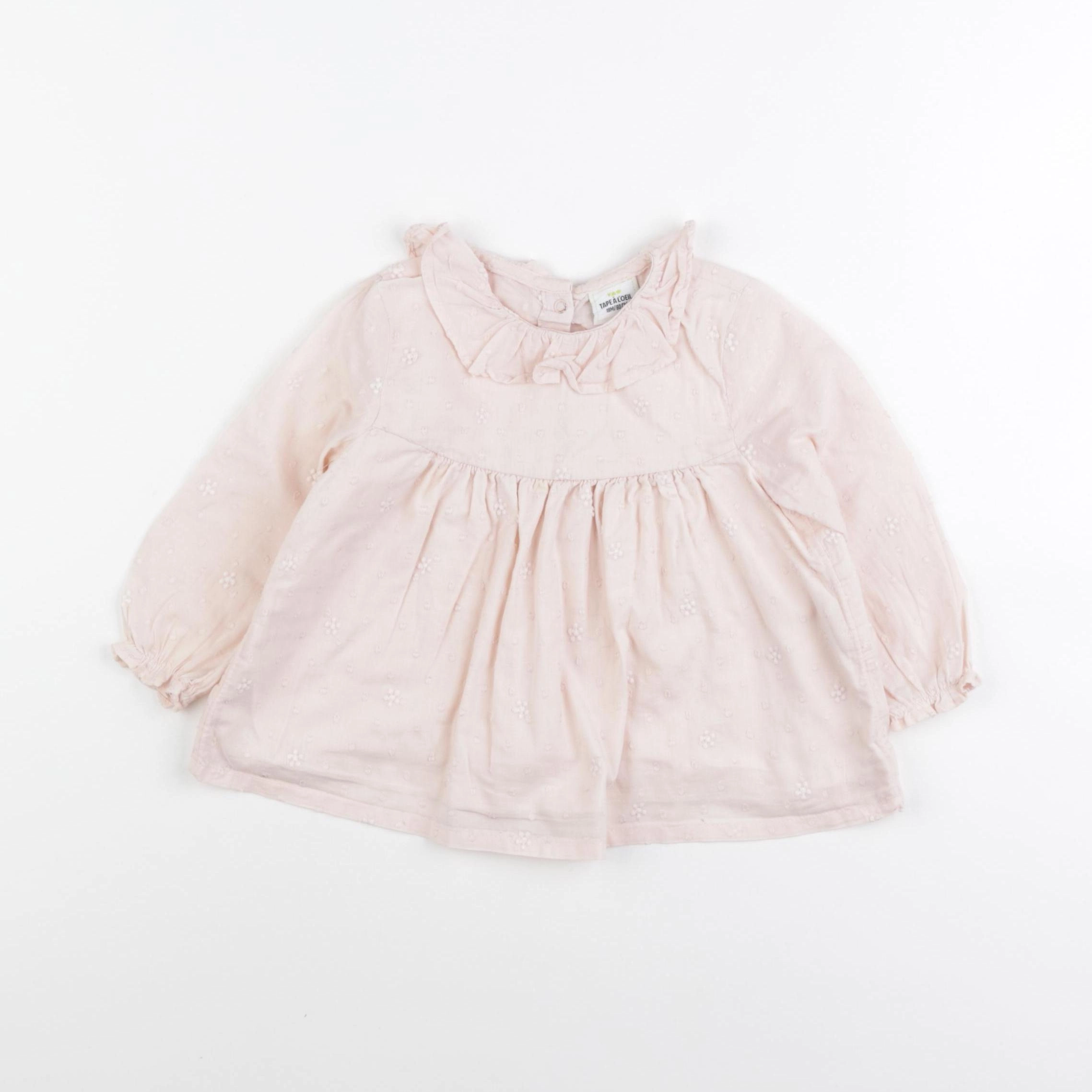 Tape à l'oeil - blouse rose - 18 mois