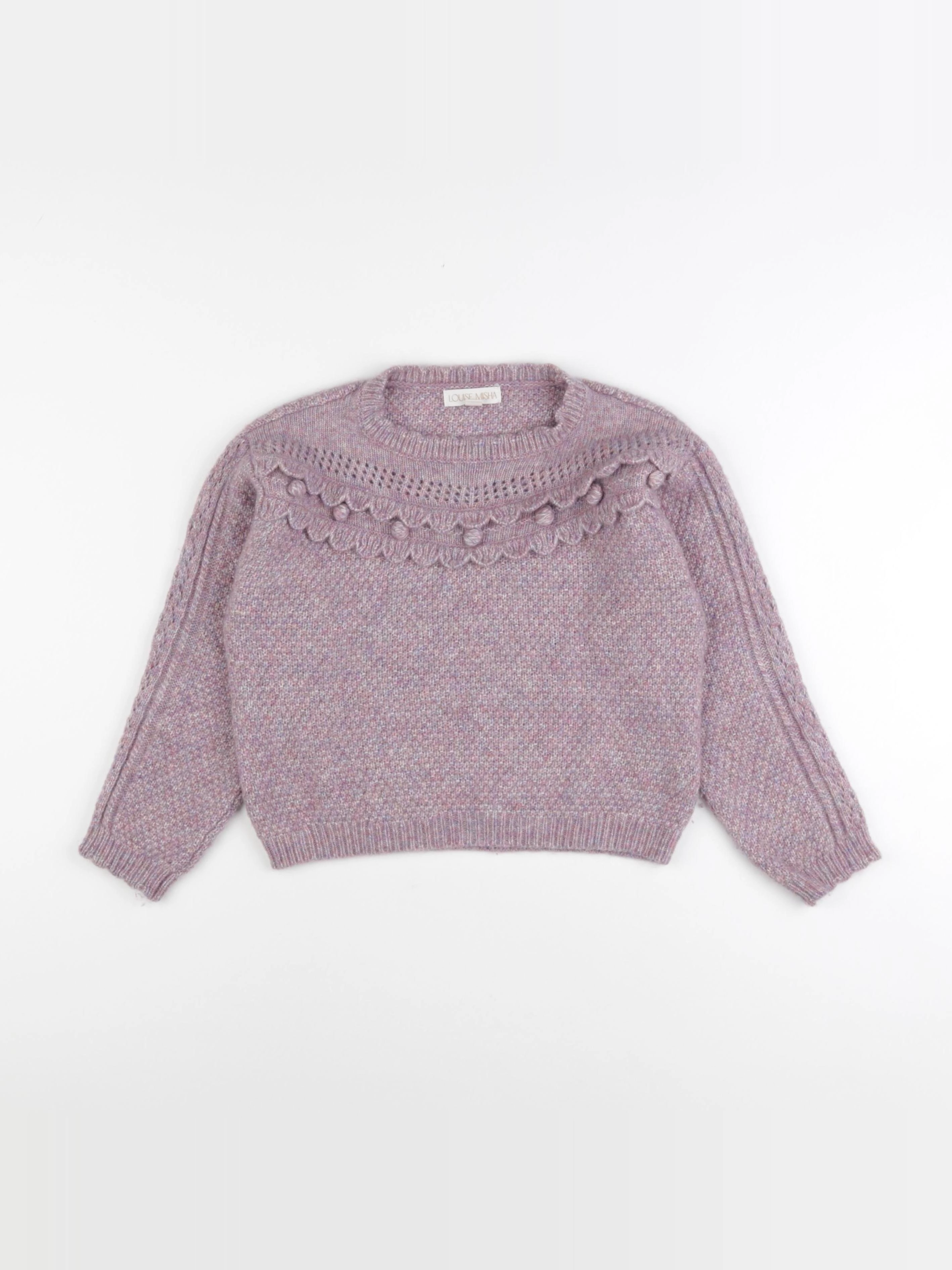 Louise Misha - pull violet - 8 ans