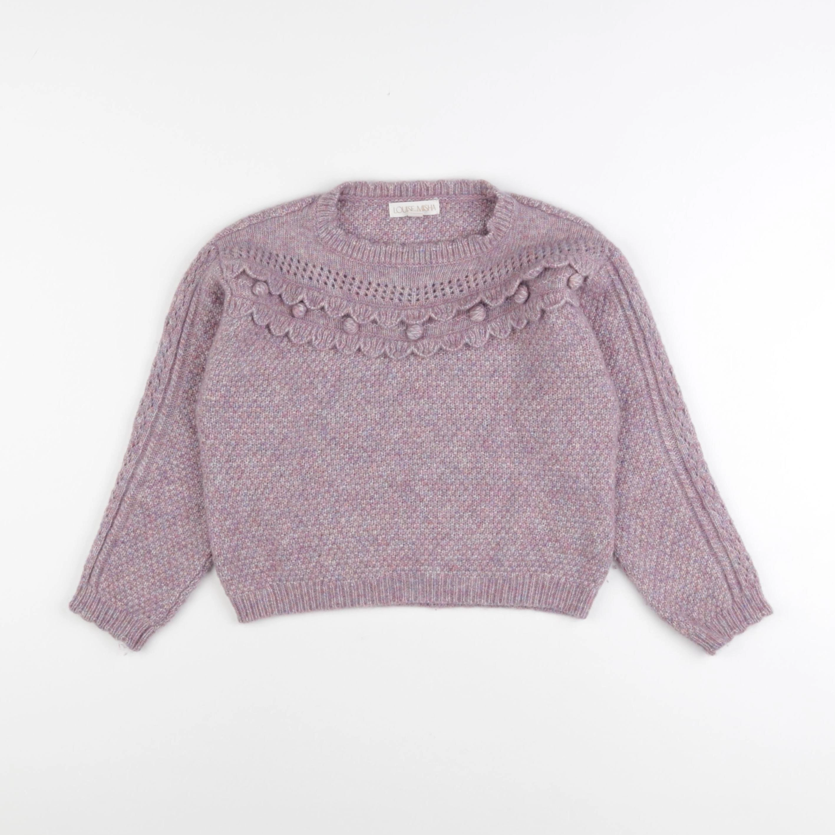 Louise Misha - pull violet - 8 ans