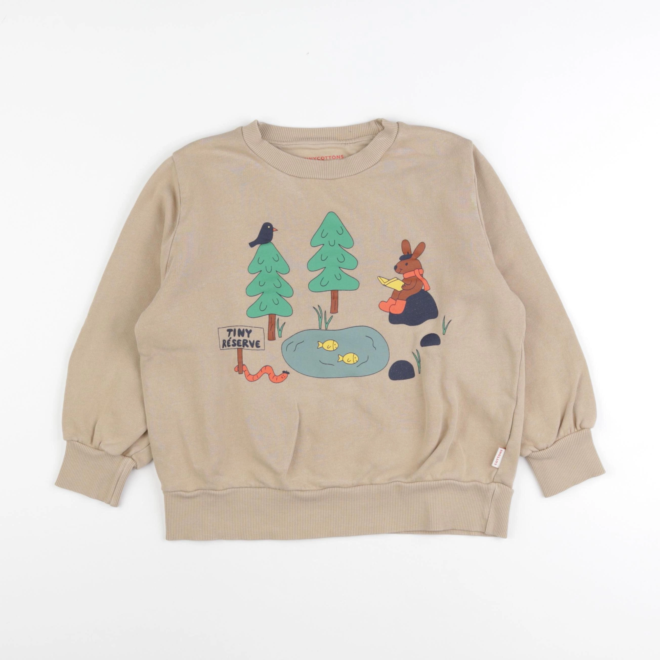 Tiny Cottons - sweat beige - 6 ans