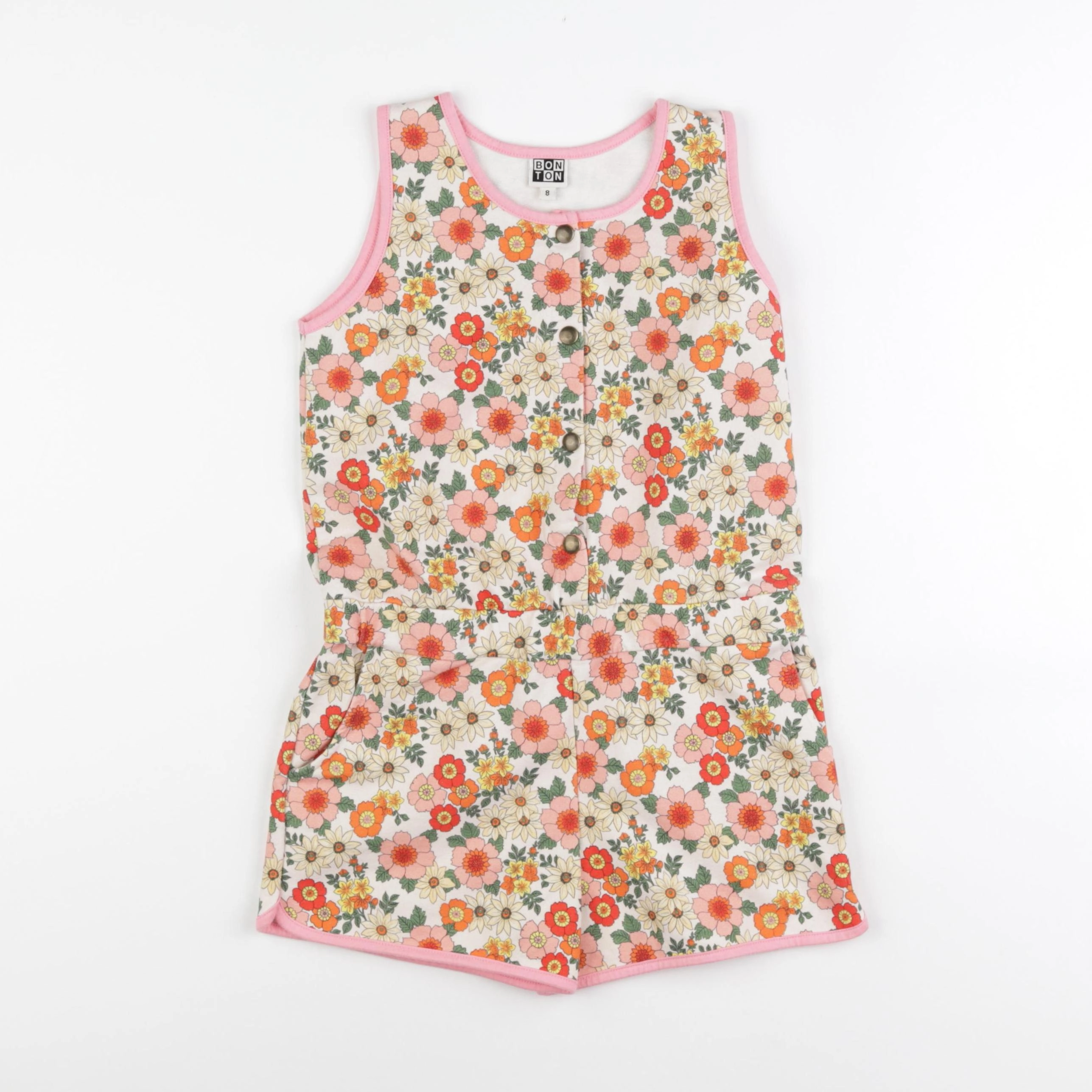 Bonton - combinaison multicolore - 8 ans