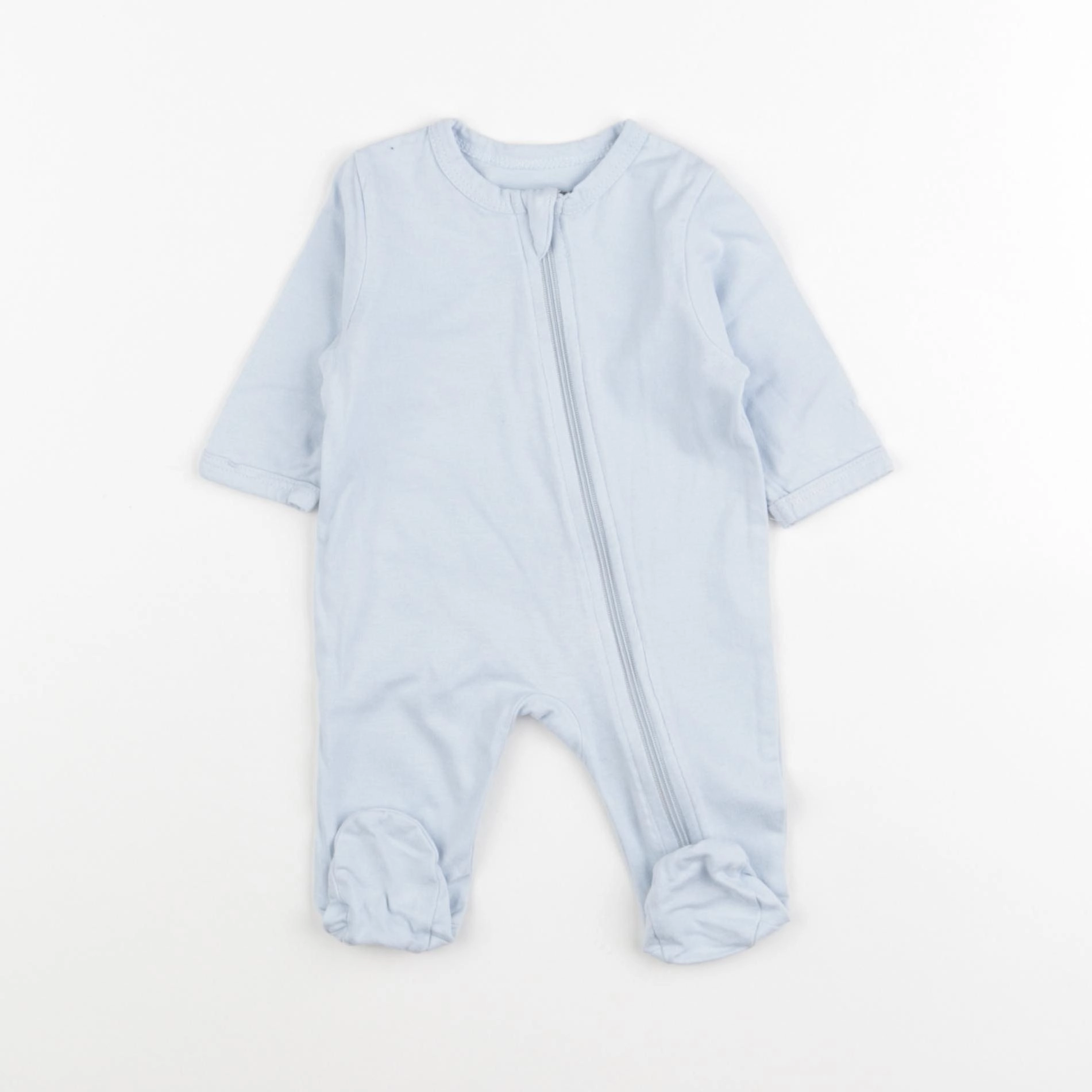 Vertbaudet - pyjama coton bleu - 1 mois