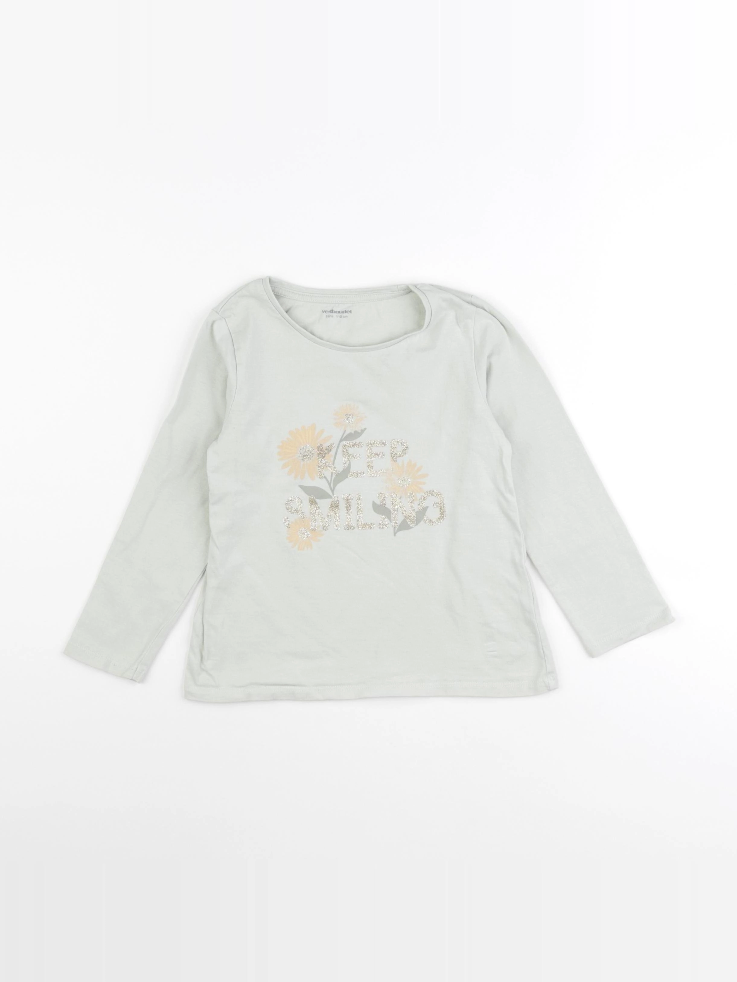 Vertbaudet - tee-shirt vert - 5 ans