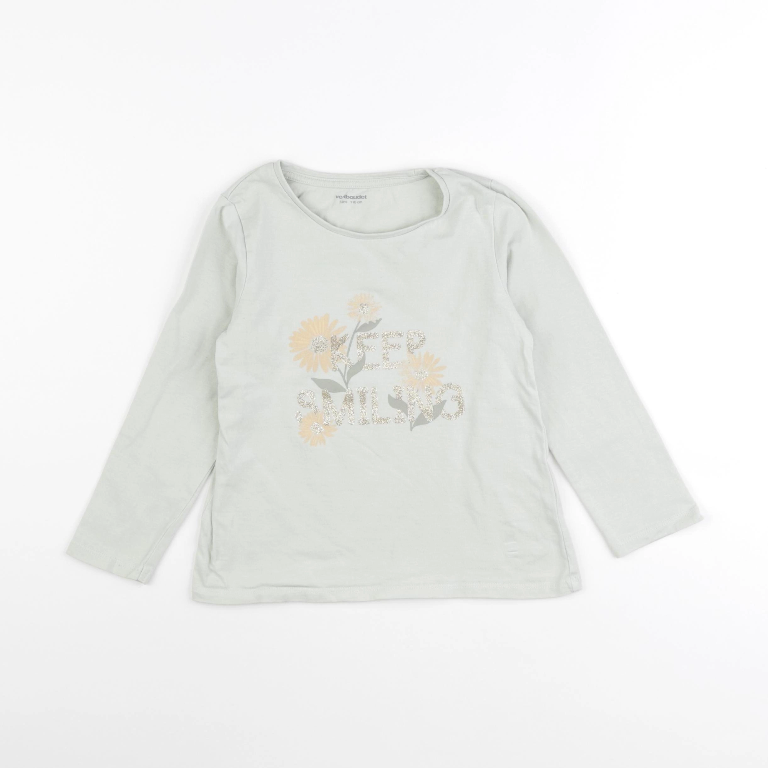 Vertbaudet - tee-shirt vert - 5 ans