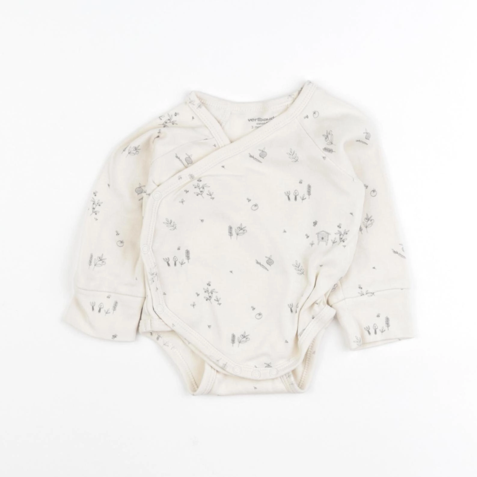 Vertbaudet - body beige - 3 mois