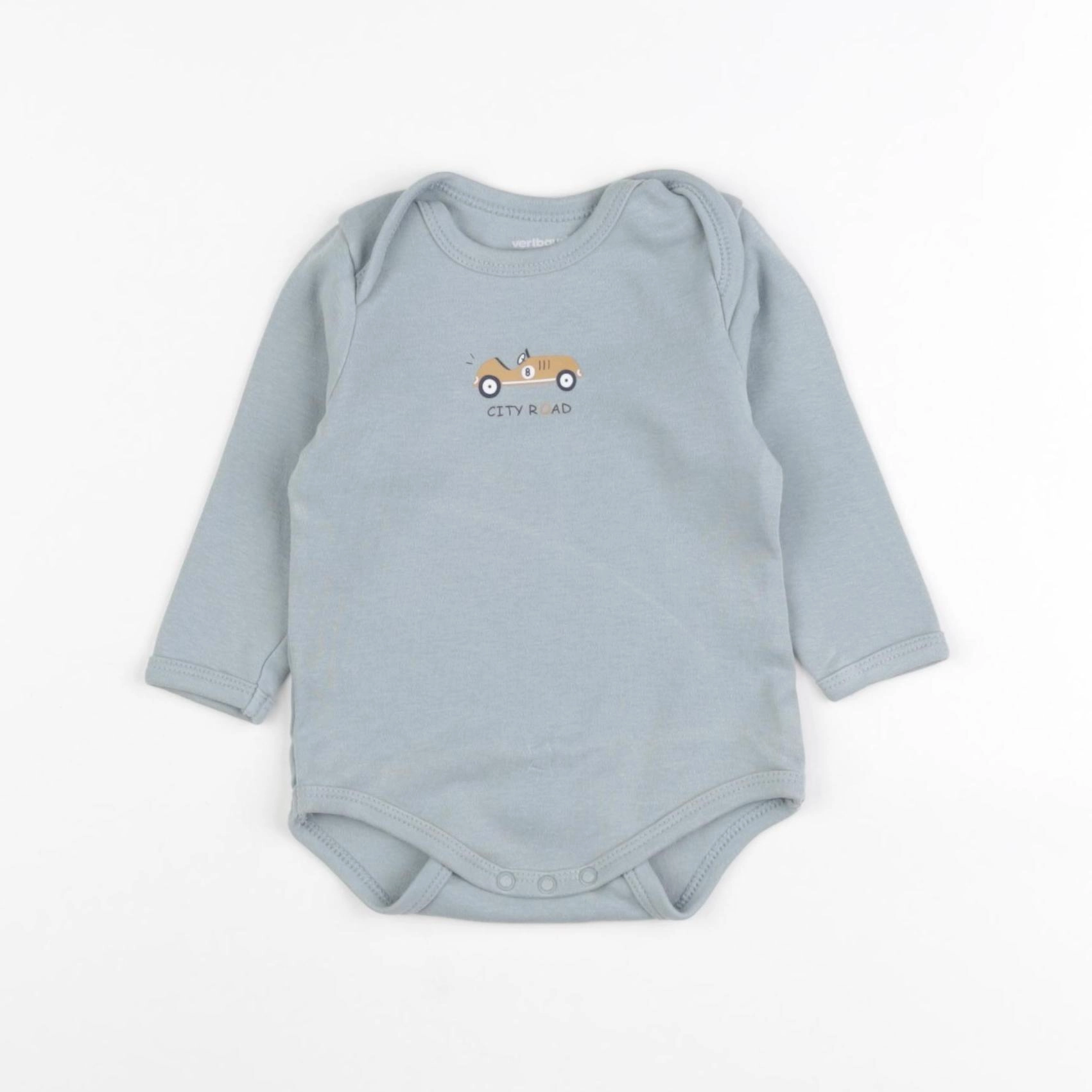 Vertbaudet - body bleu - 6 mois