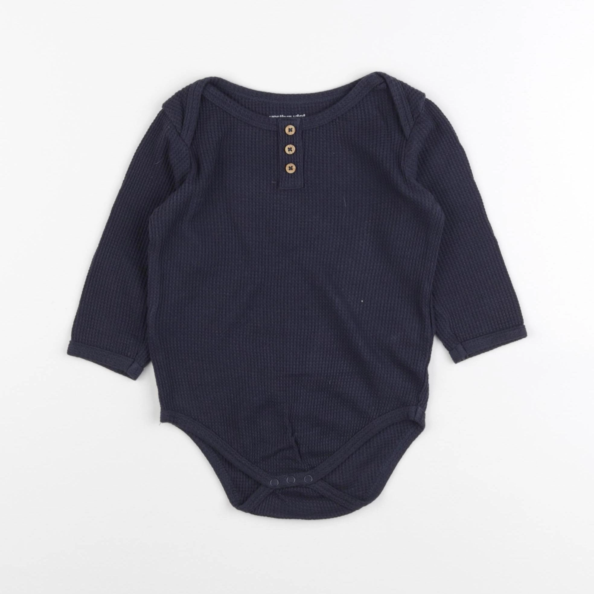 Vertbaudet - body bleu - 12 mois