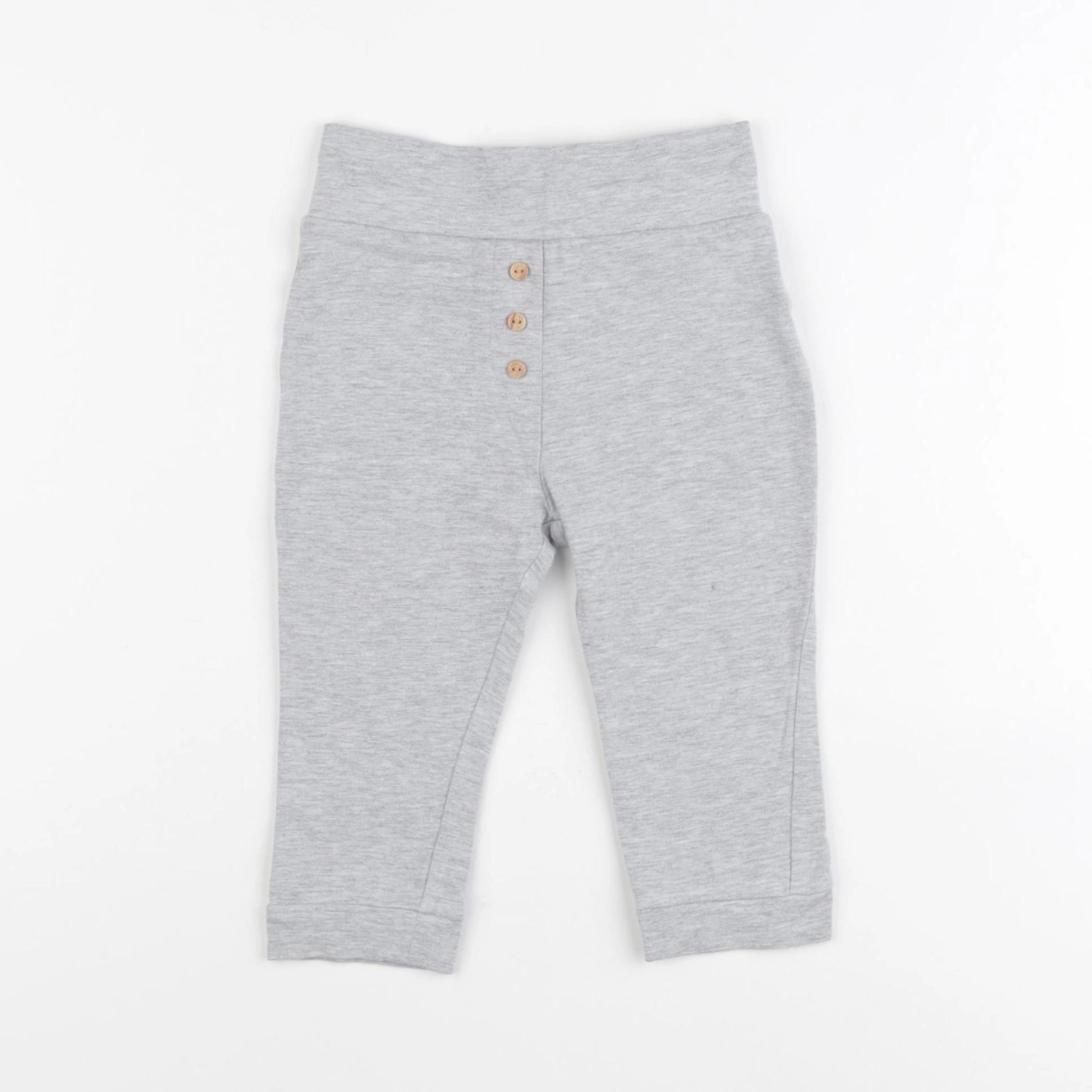 Vertbaudet - legging gris - 18 mois