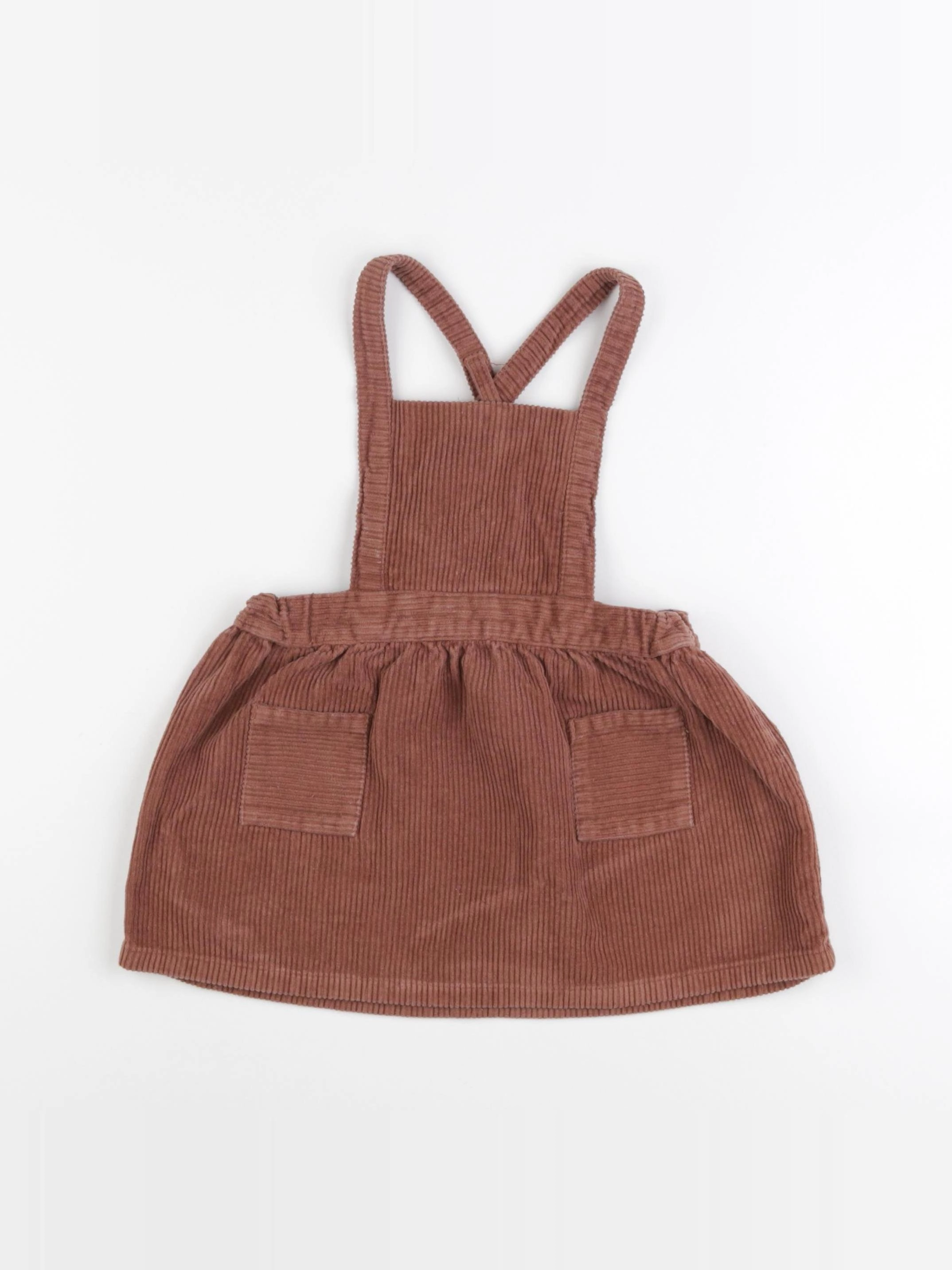 Petit Bateau - robe marron - 24 mois