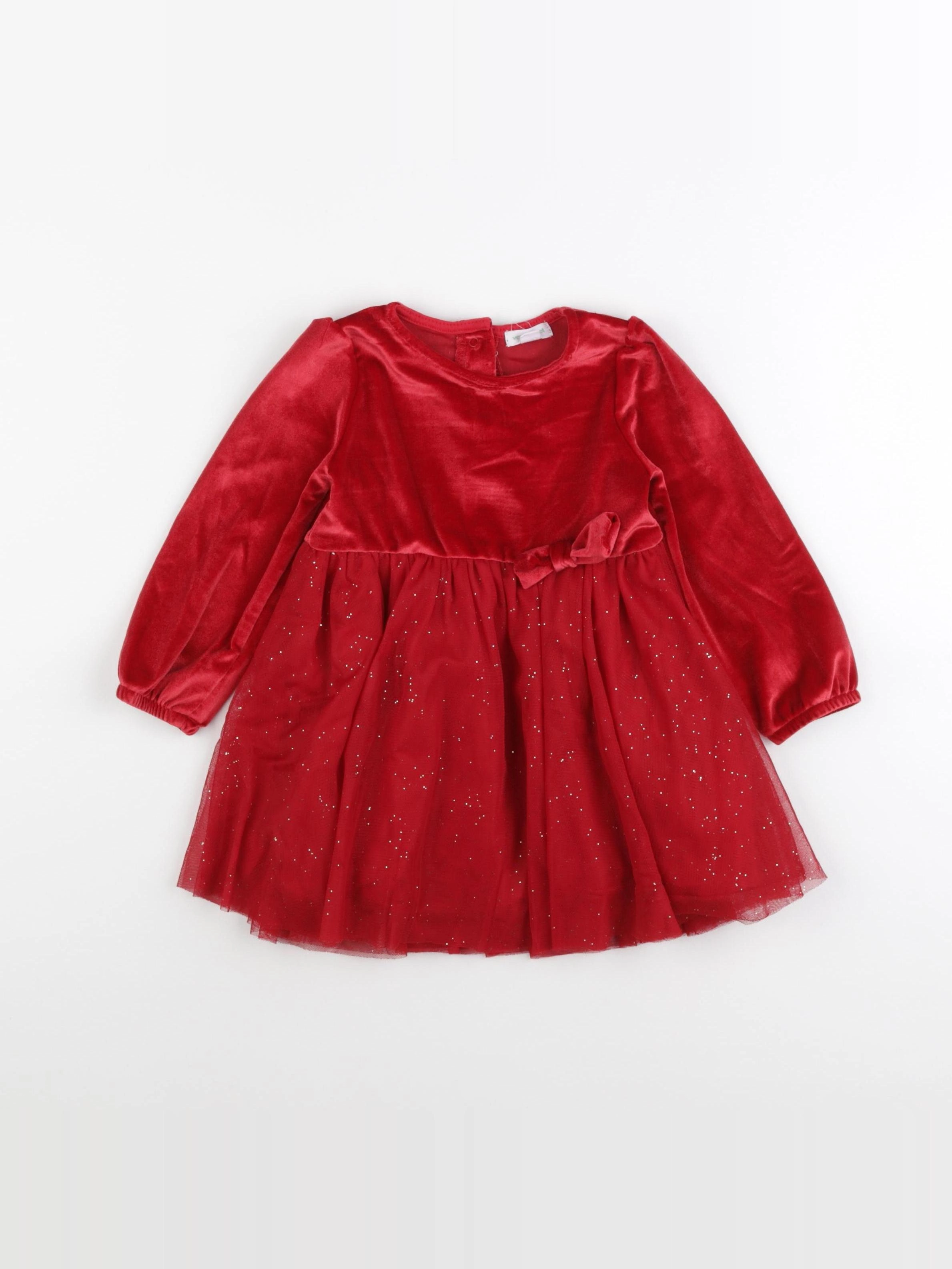 Vertbaudet - robe rouge - 24 mois