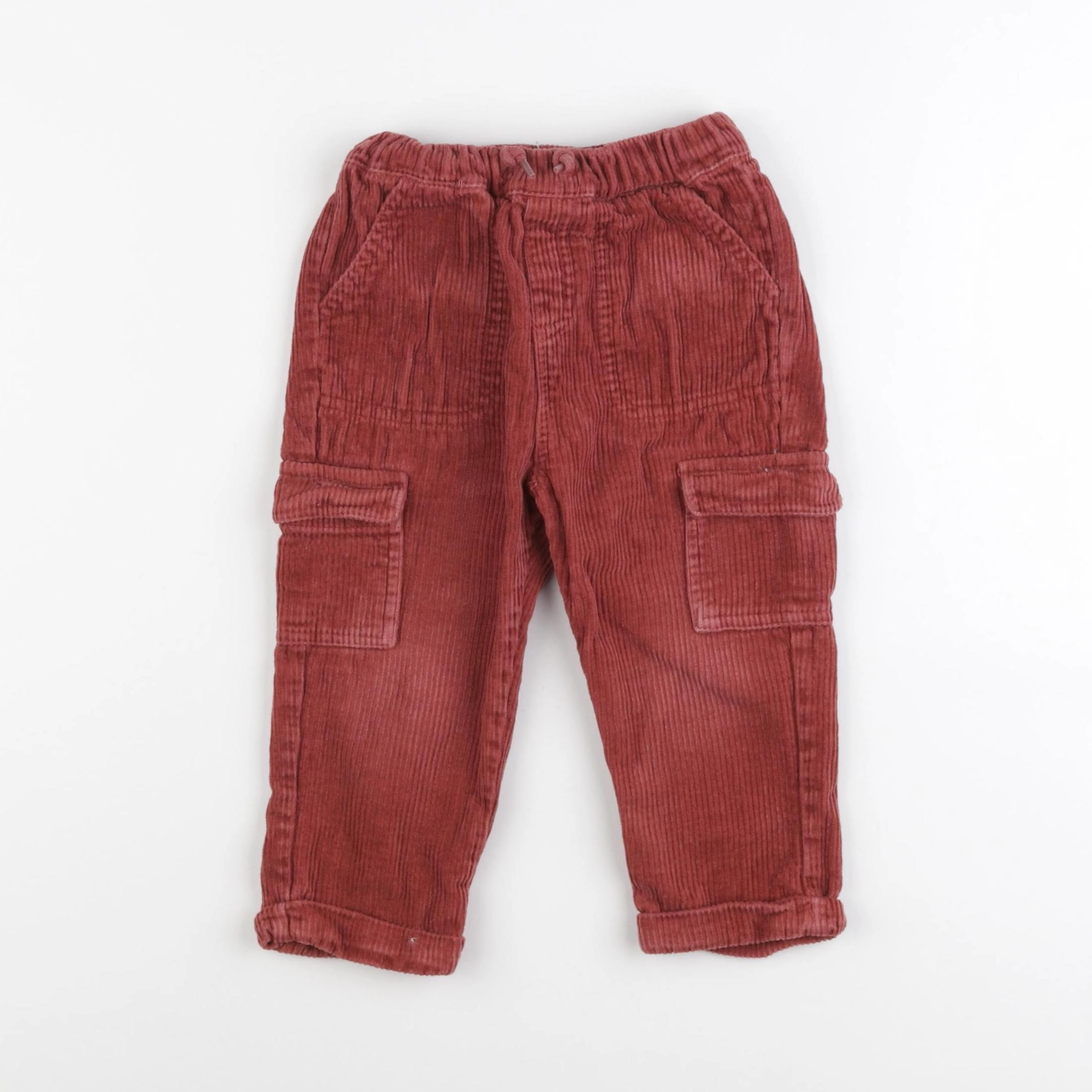 Vertbaudet - pantalon rouge - 24 mois