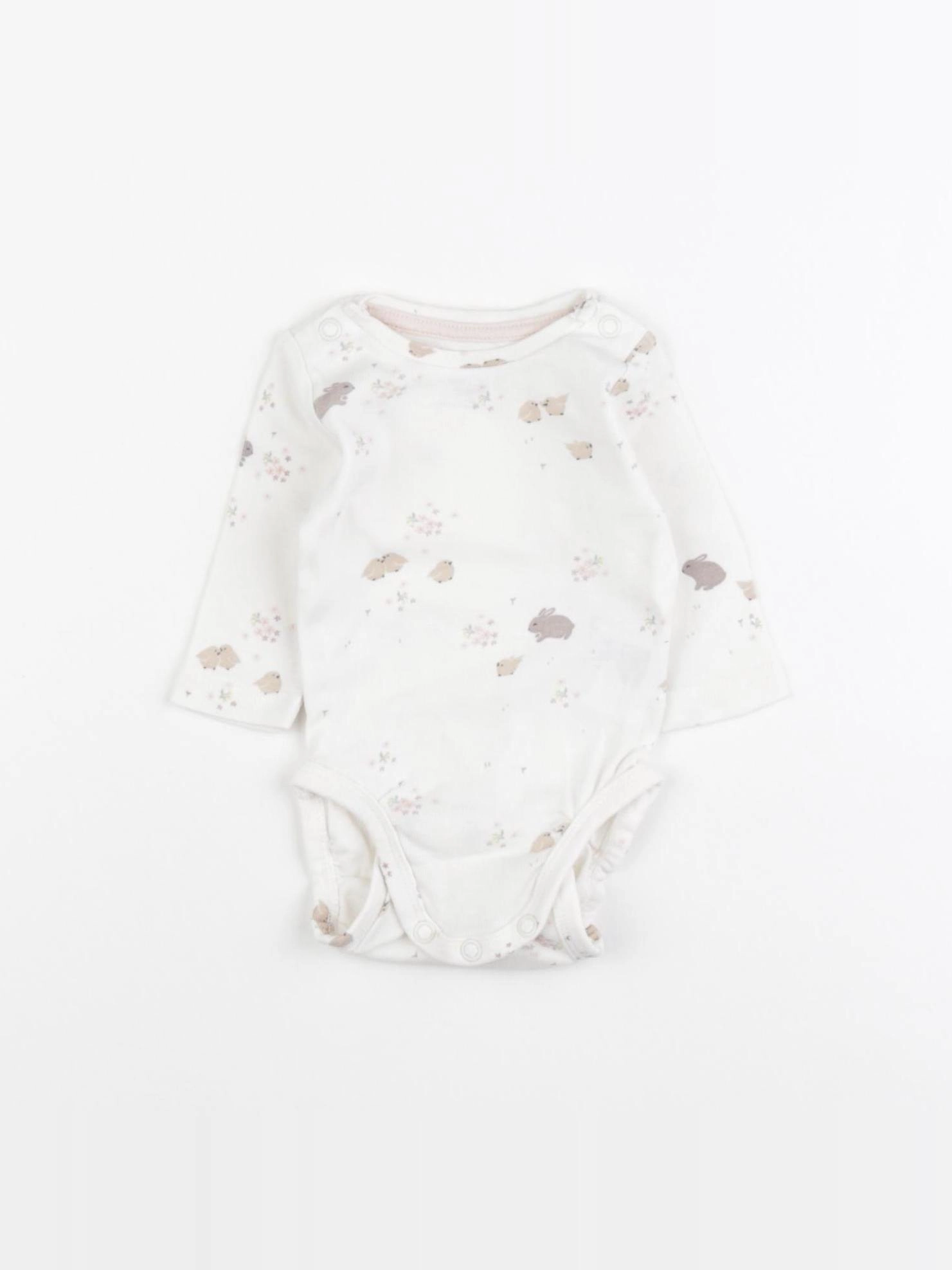 H&M - body blanc - 0/1 mois