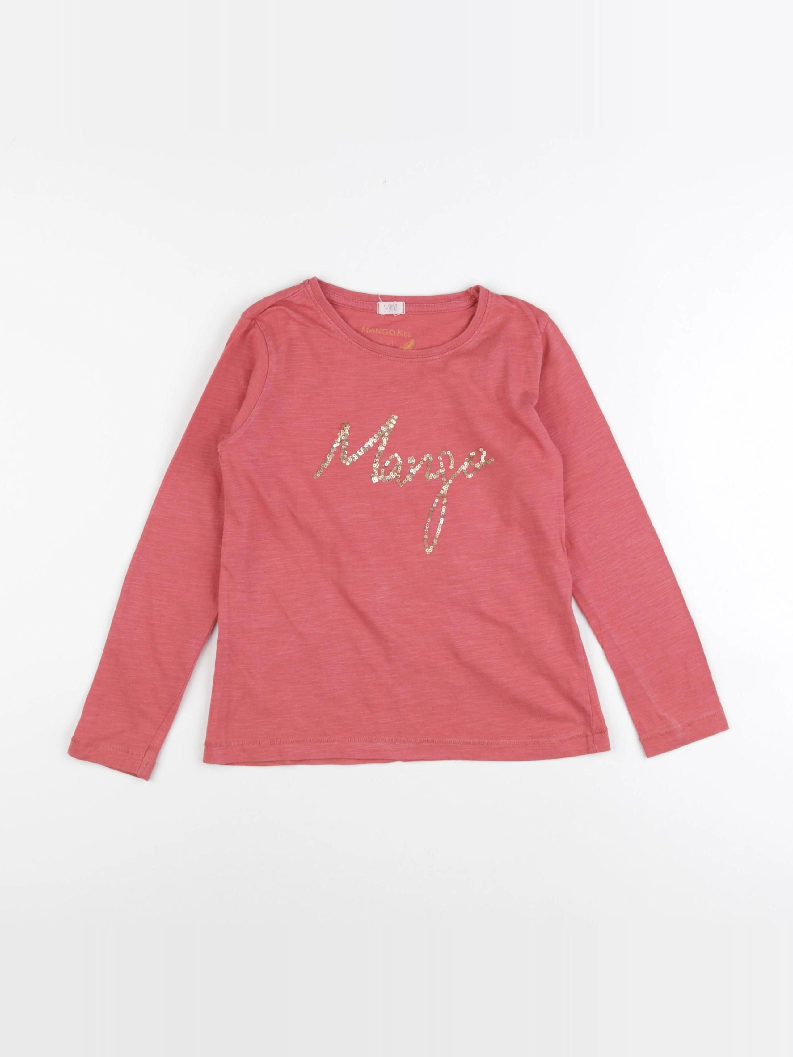 Mango - tee-shirt rose - 5/6 ans
