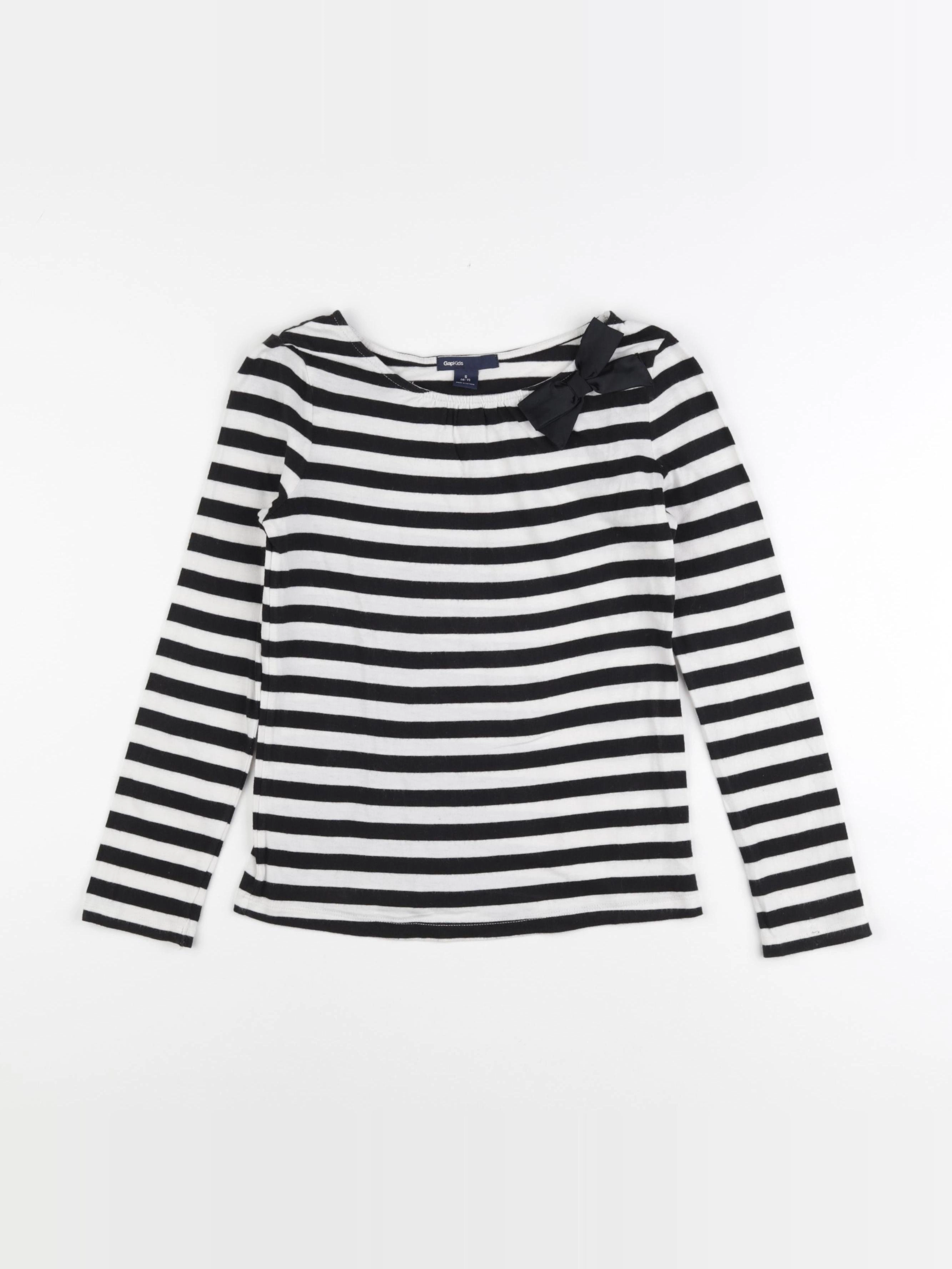 GAP - tee-shirt blanc, bleu - 6/7 ans
