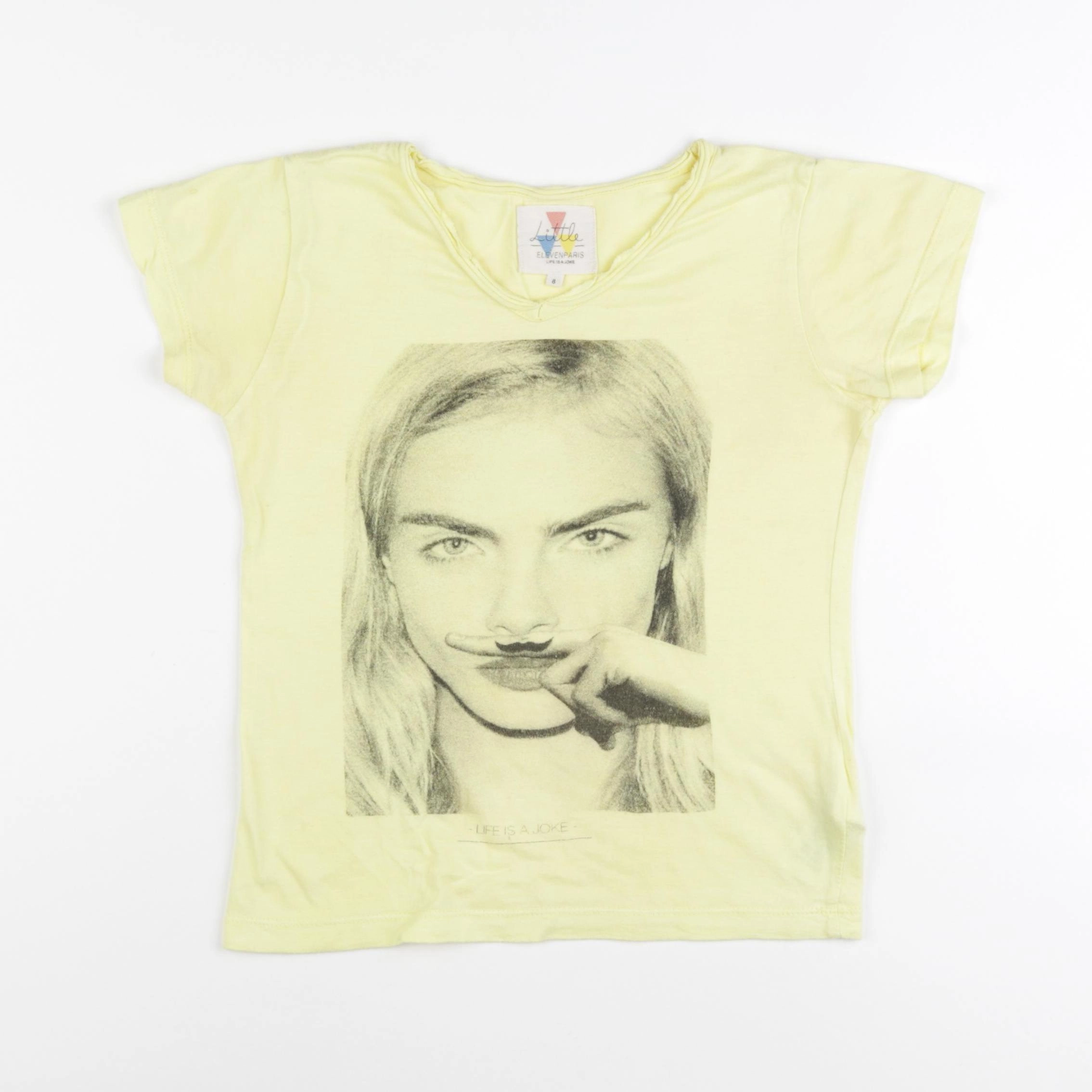 Little Eleven Paris - tee-shirt jaune - 8 ans