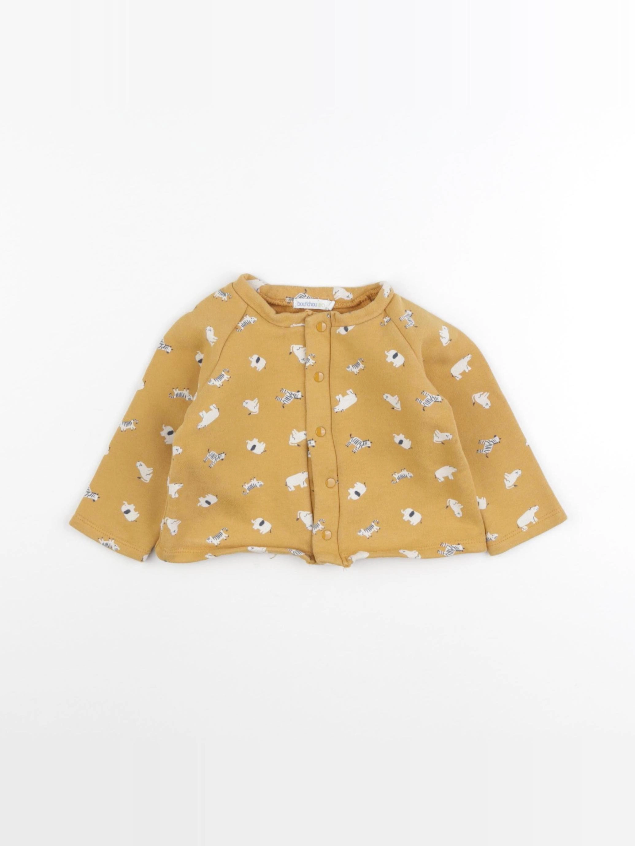 Boutchou - sweat jaune - 12 mois