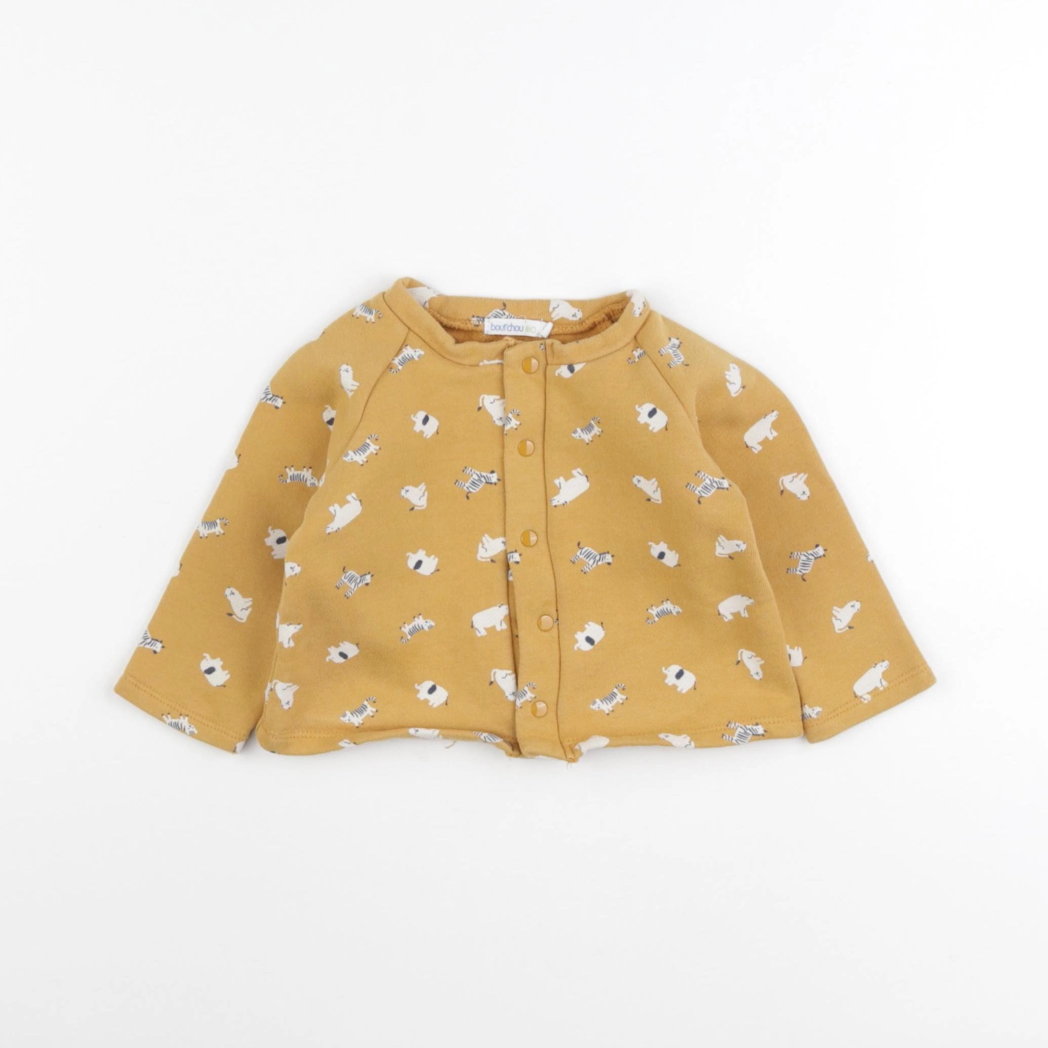 Boutchou - sweat jaune - 12 mois