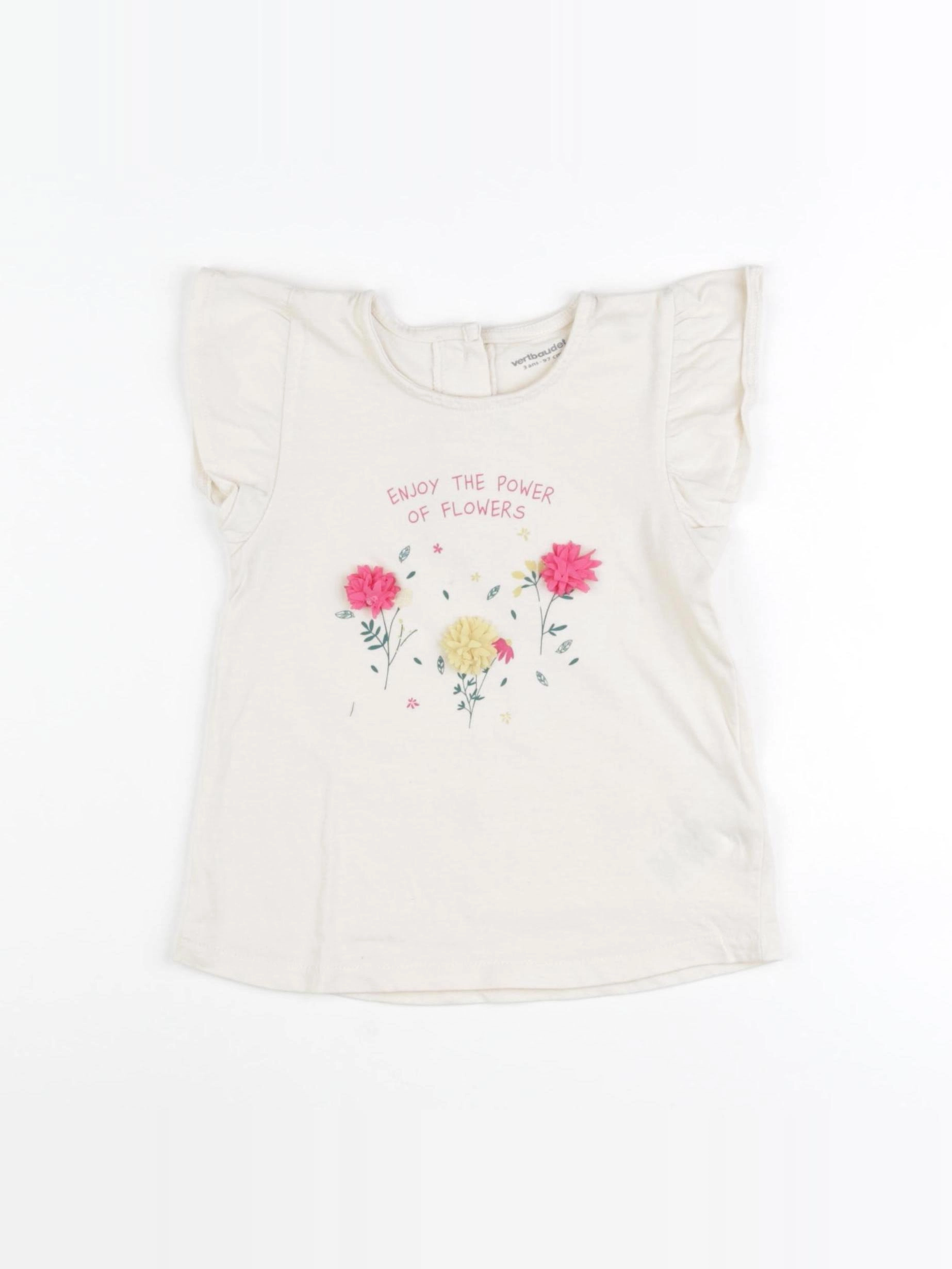 Vertbaudet - tee-shirt multicolore - 3 ans