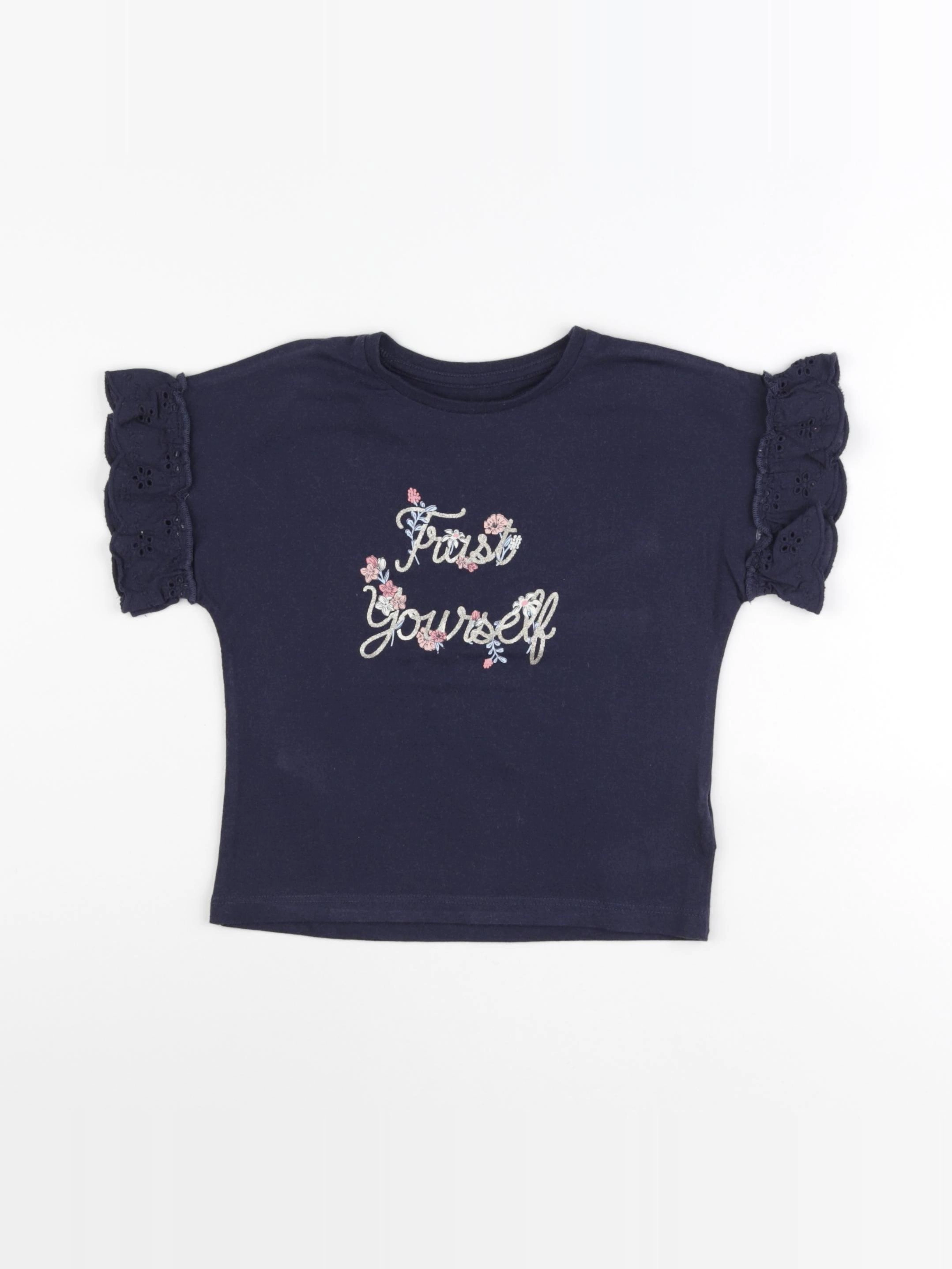 Vertbaudet - tee-shirt bleu - 3 ans