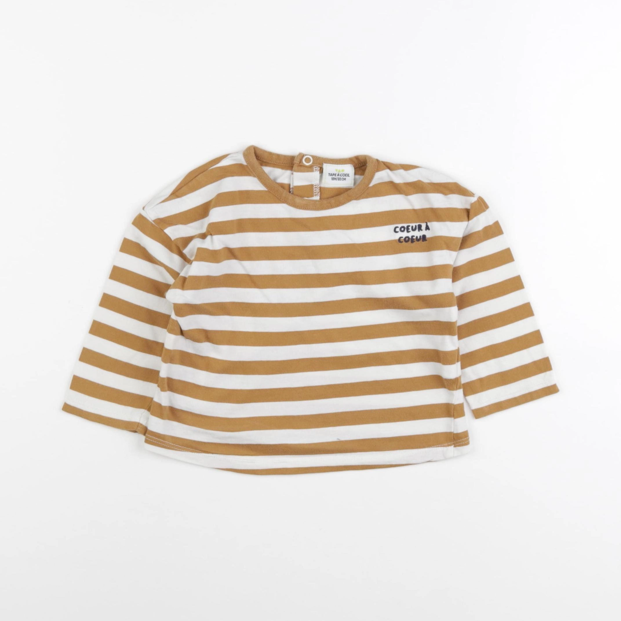 Tape à l'oeil - tee-shirt marron - 18 mois
