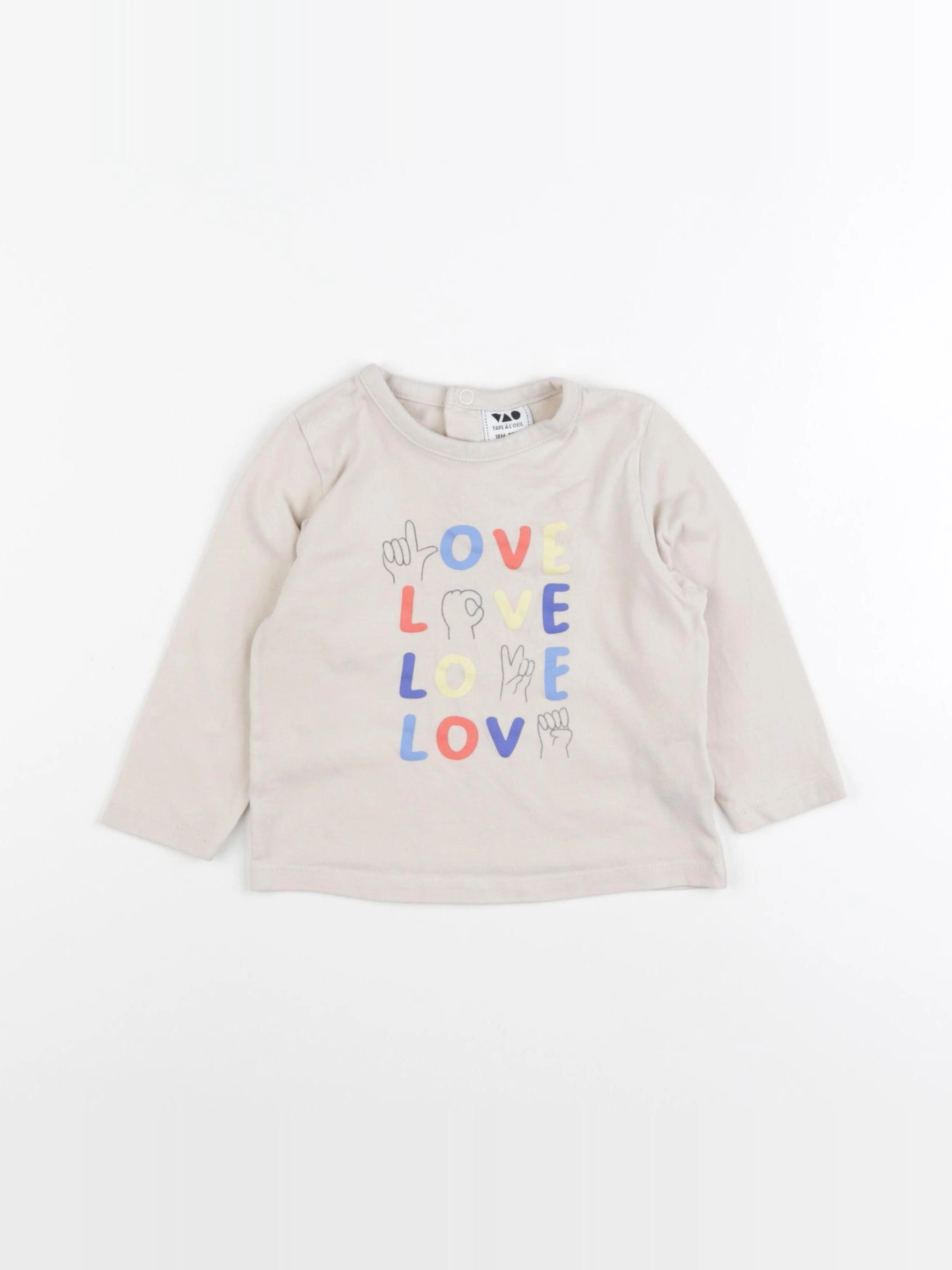 Tape à l'oeil - tee-shirt multicolore - 18 mois