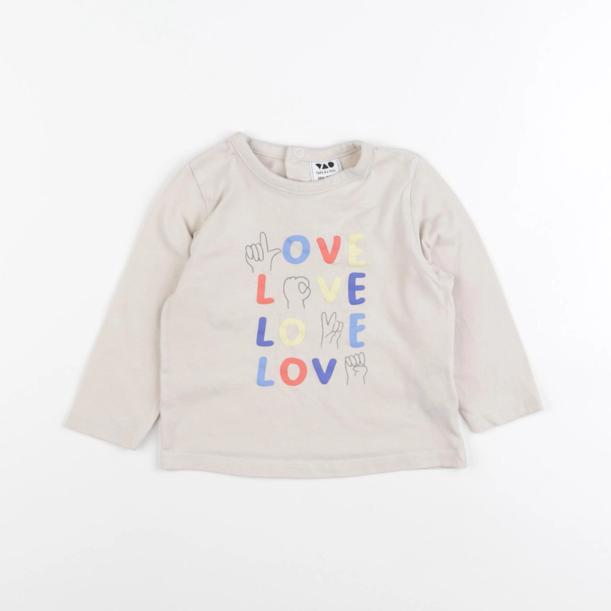 Tape à l'oeil - tee-shirt multicolore - 18 mois