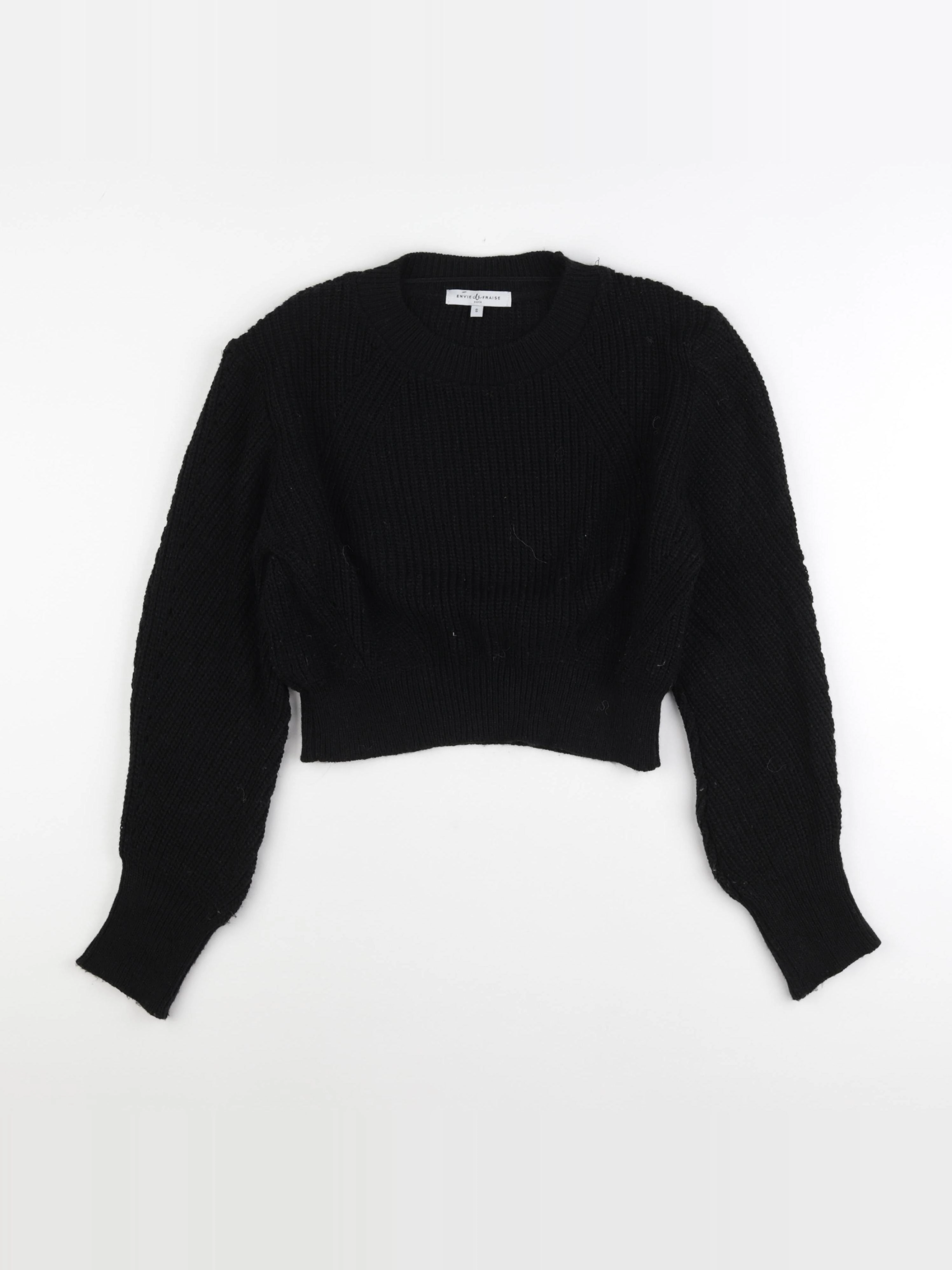 Envie de fraise - pull grossesse noir - s