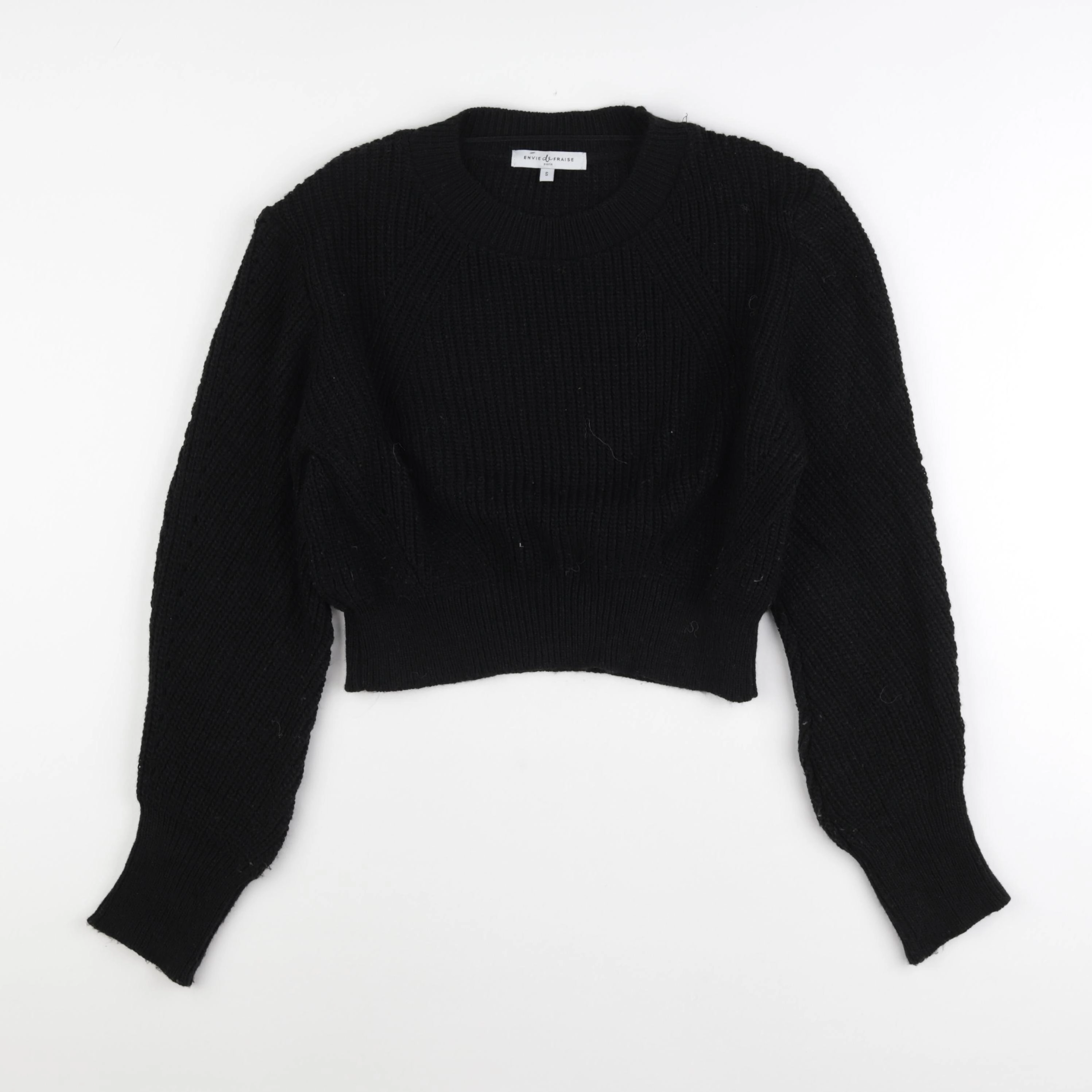 Envie de fraise - pull grossesse noir - s