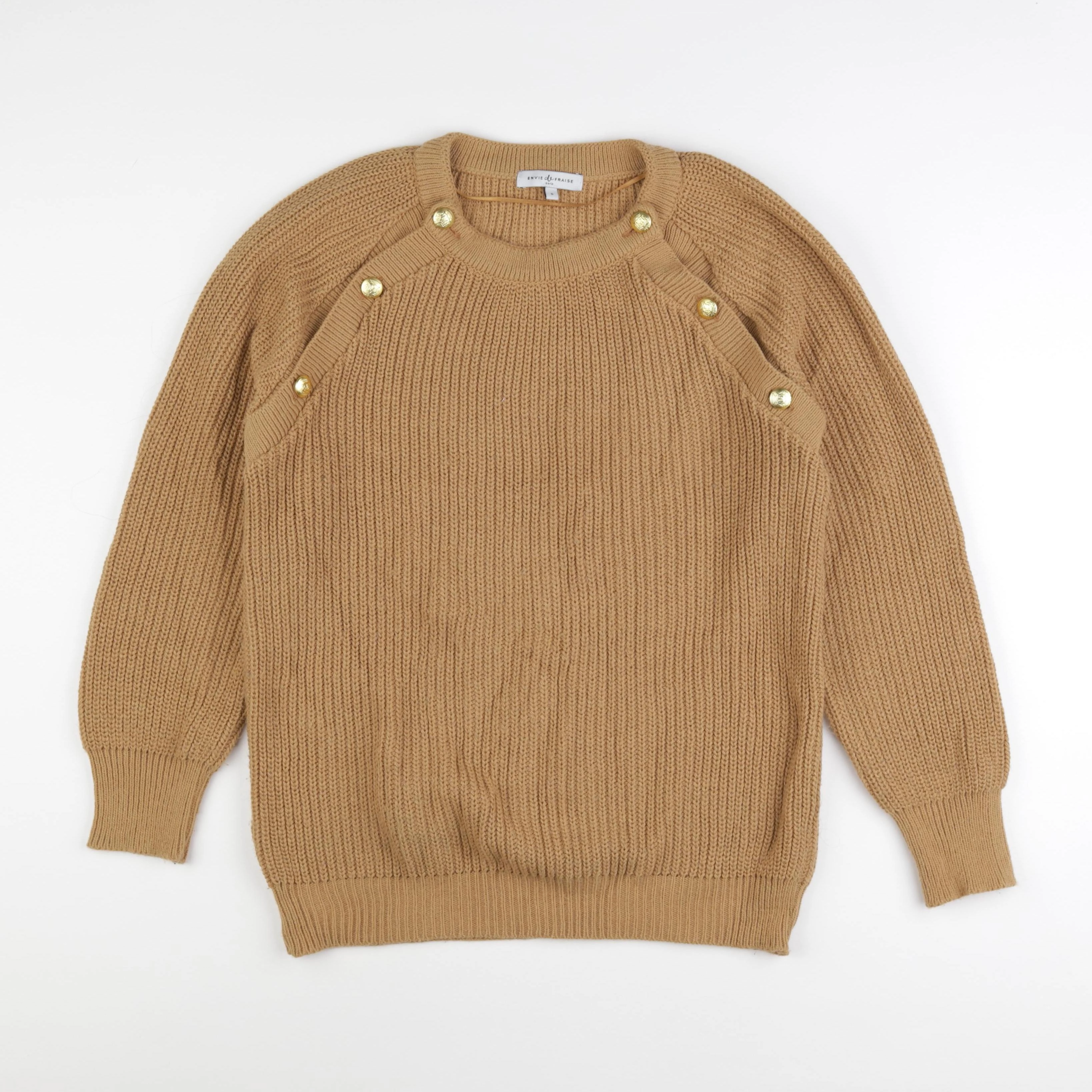 Envie de fraise - pull grossesse marron - s