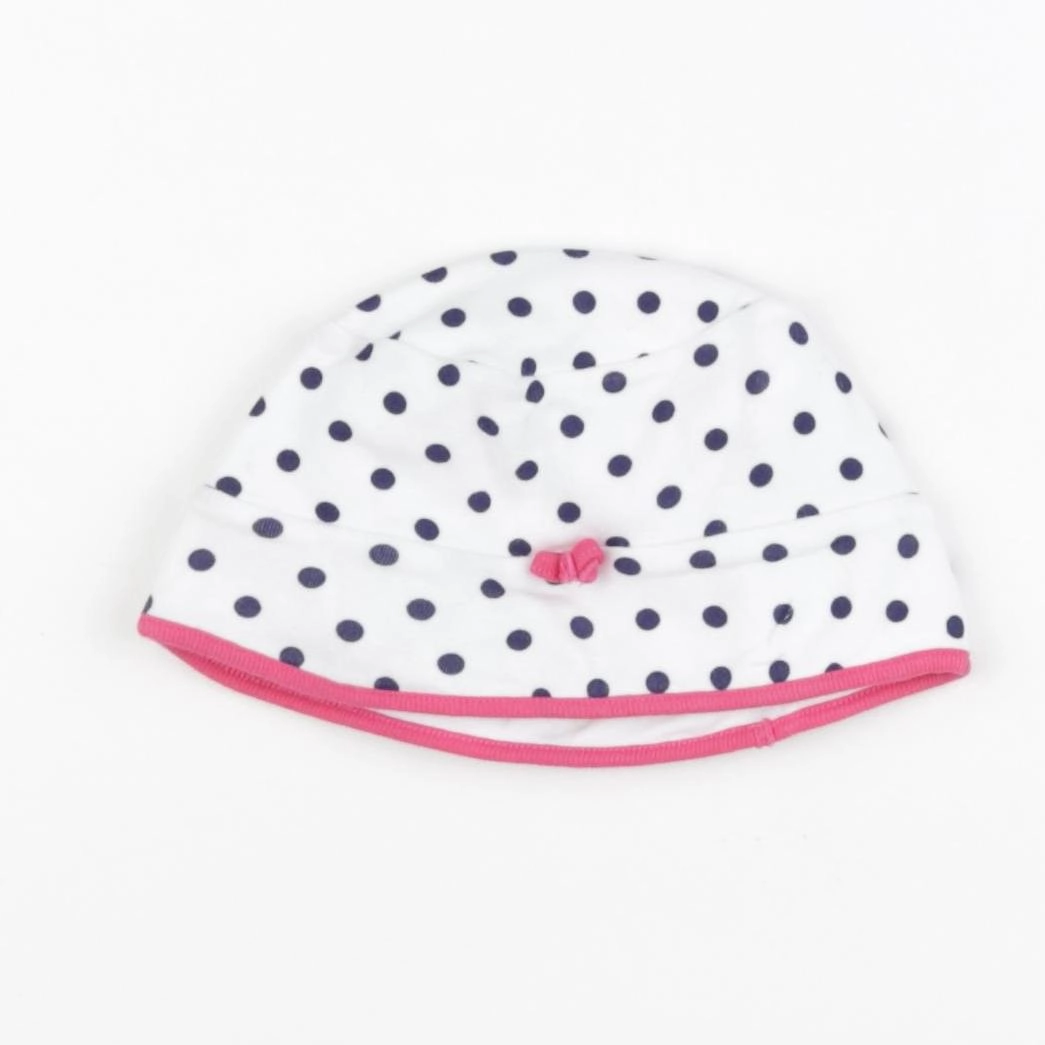Petit Bateau - chapeau blanc, bleu - 3/6 mois