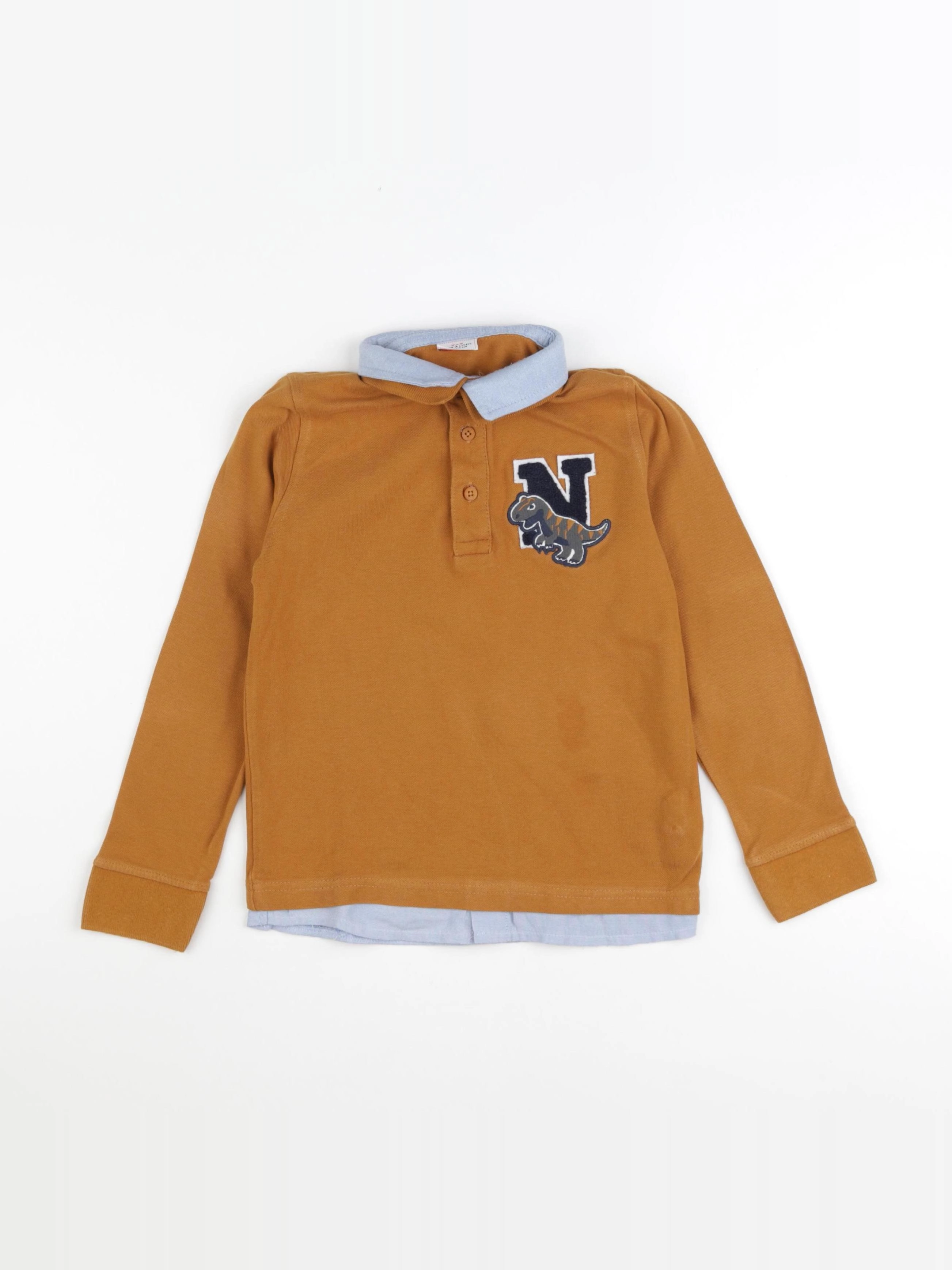 Tape à l'oeil - polo orange - 6 ans