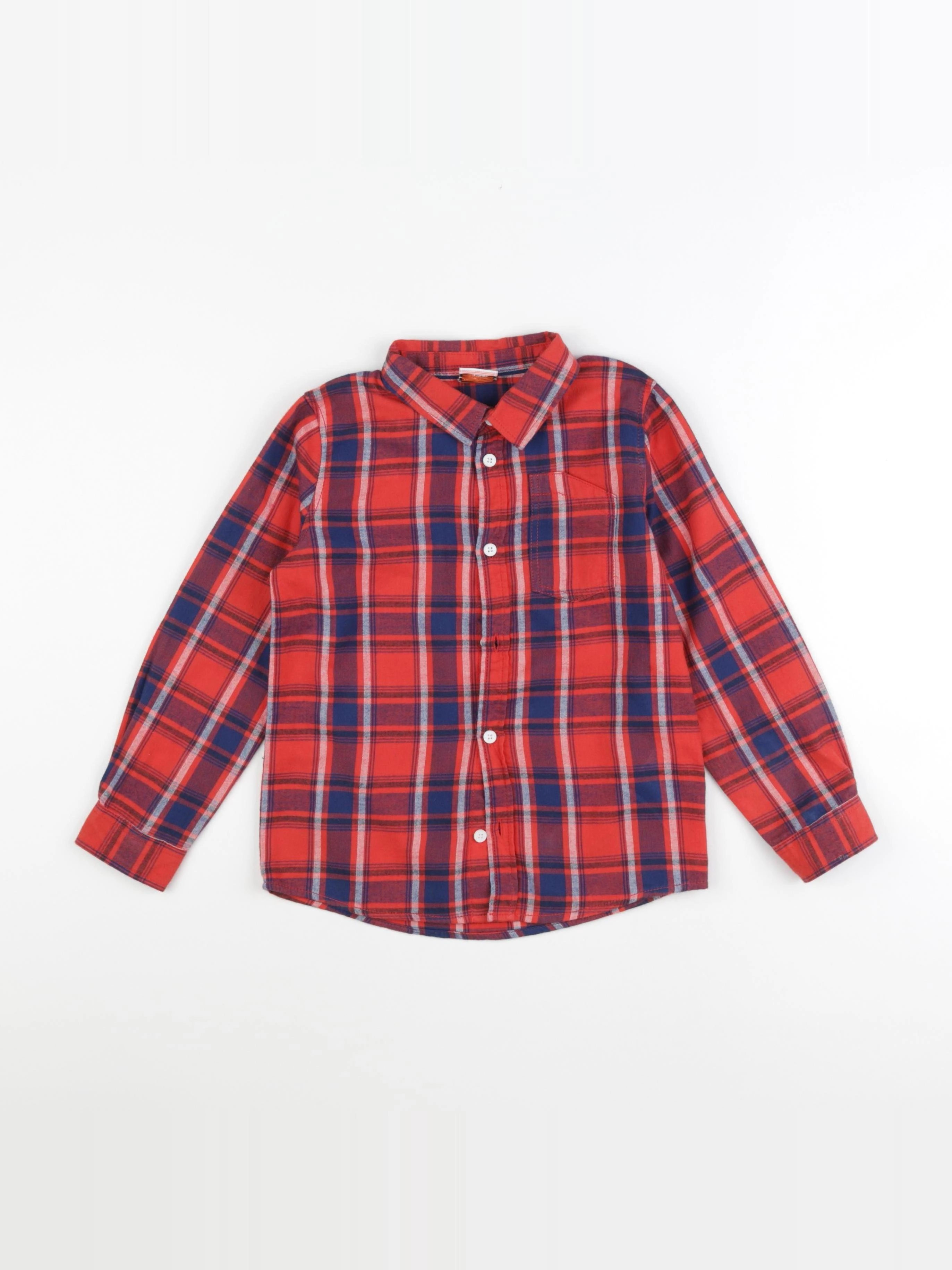 Tape à l'oeil - chemise bleu, rouge - 5 ans