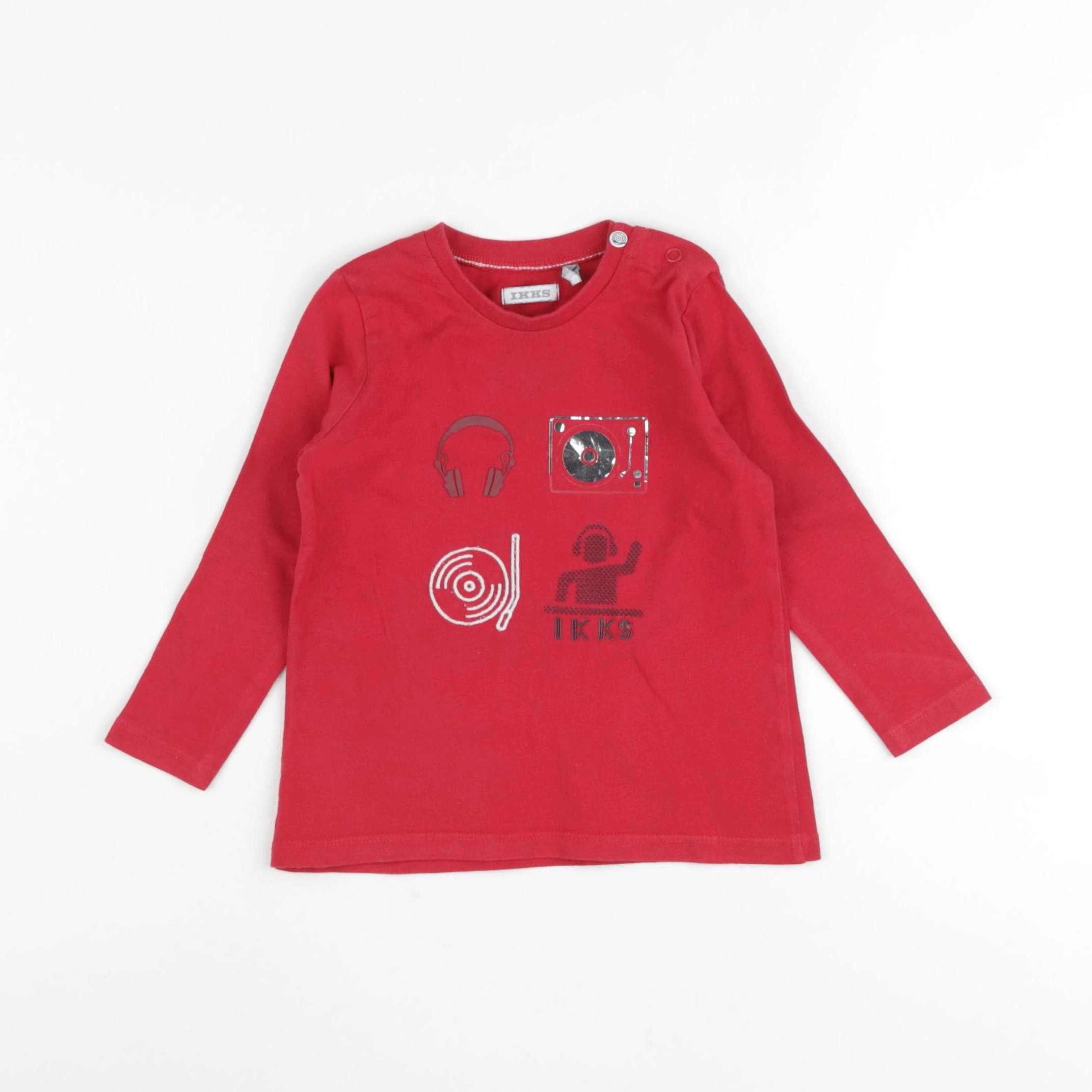 IKKS - tee-shirt rouge - 18 mois