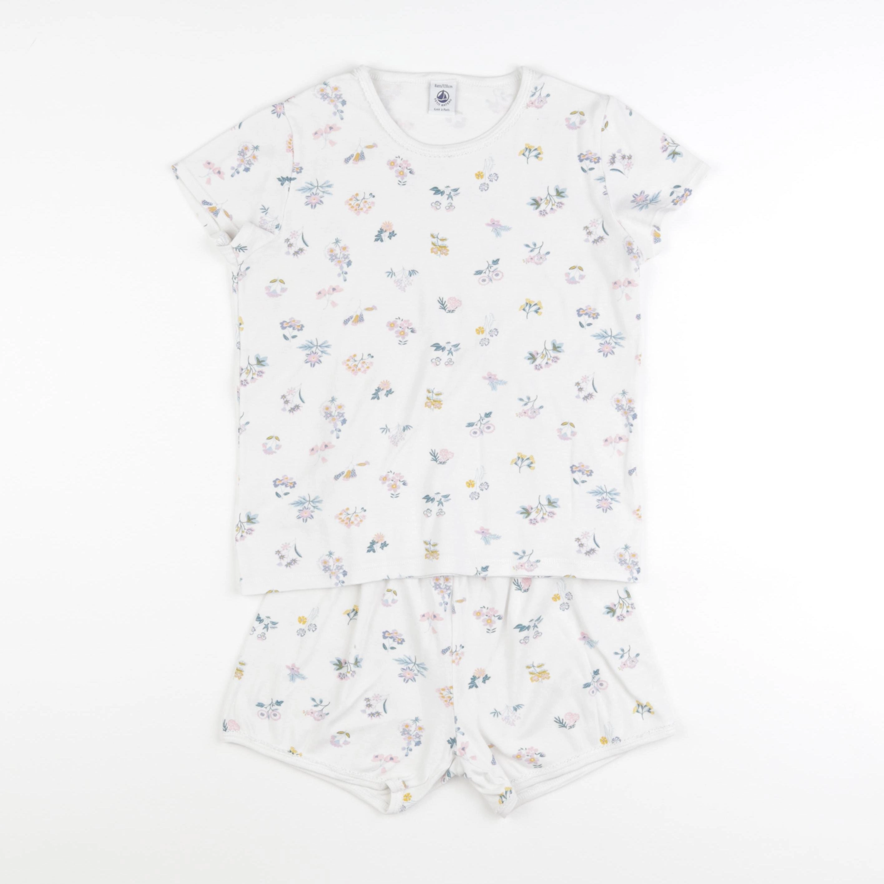 Petit Bateau - pyjama coton multicolore - 8 ans