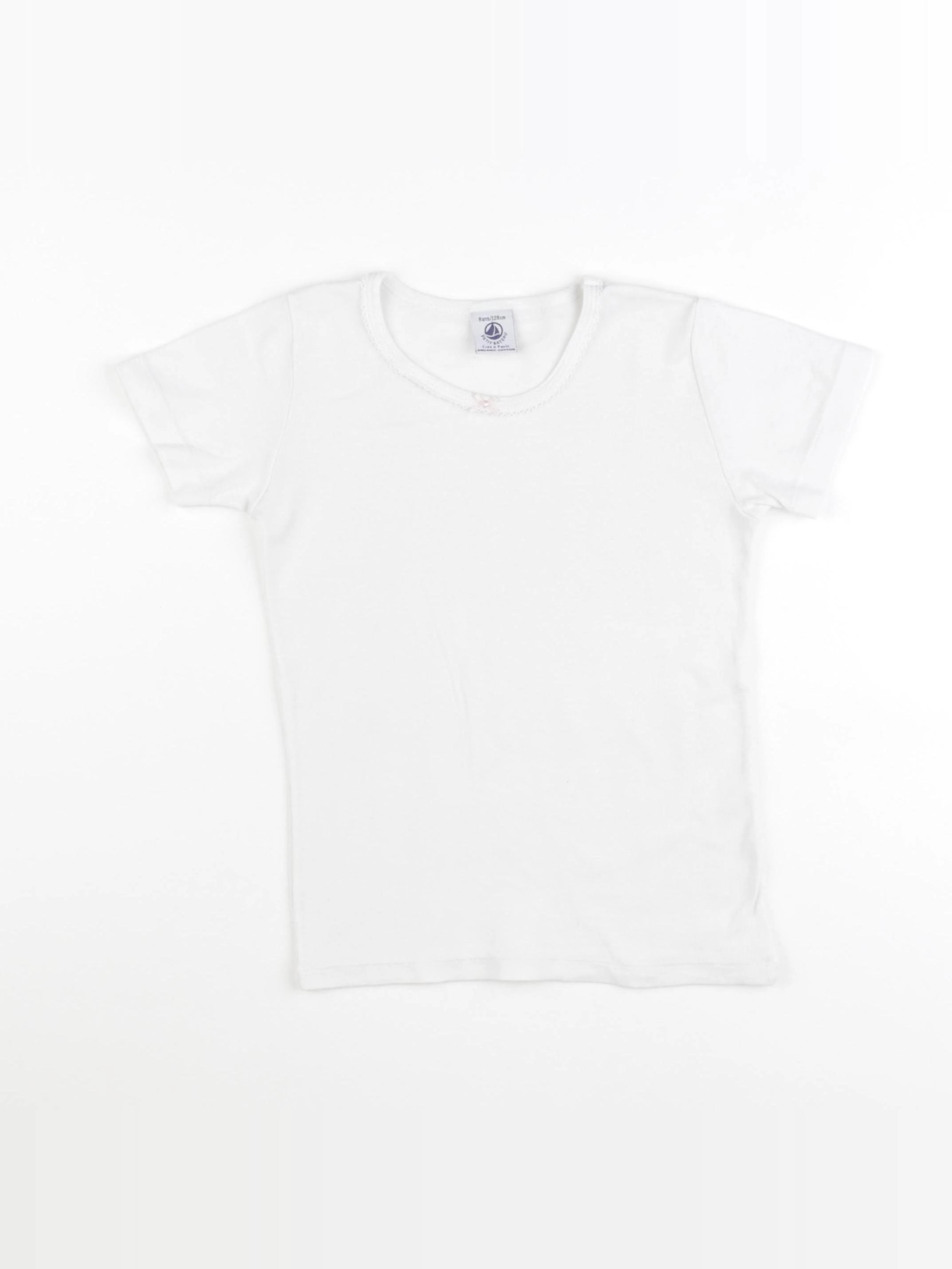Petit Bateau - maillot de corps blanc - 8 ans