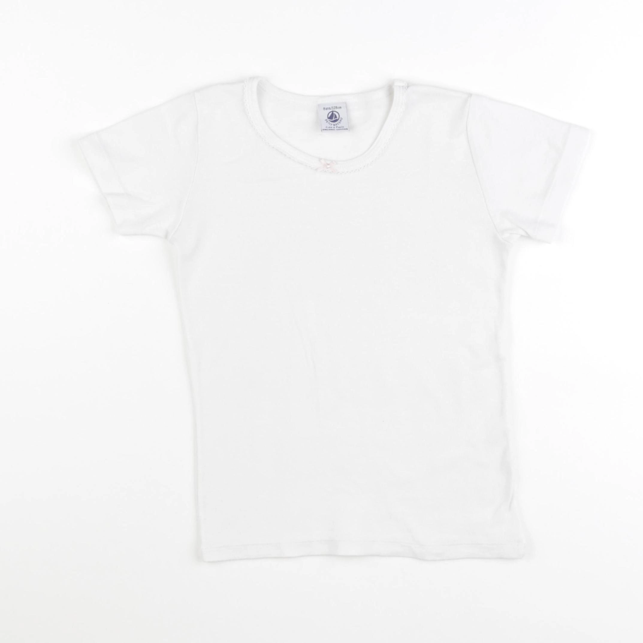 Petit Bateau - maillot de corps blanc - 8 ans