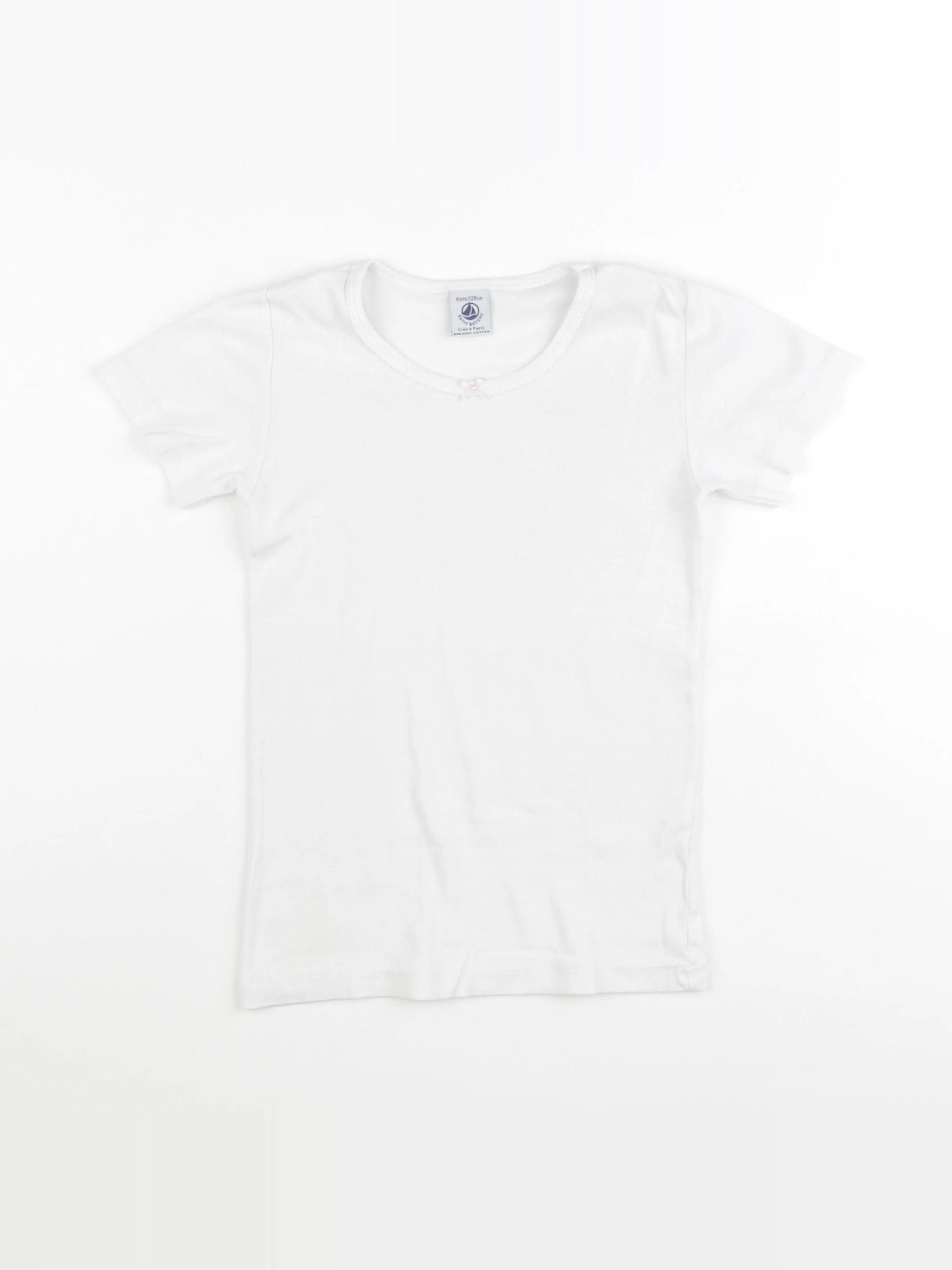 Petit Bateau - maillot de corps blanc - 8 ans