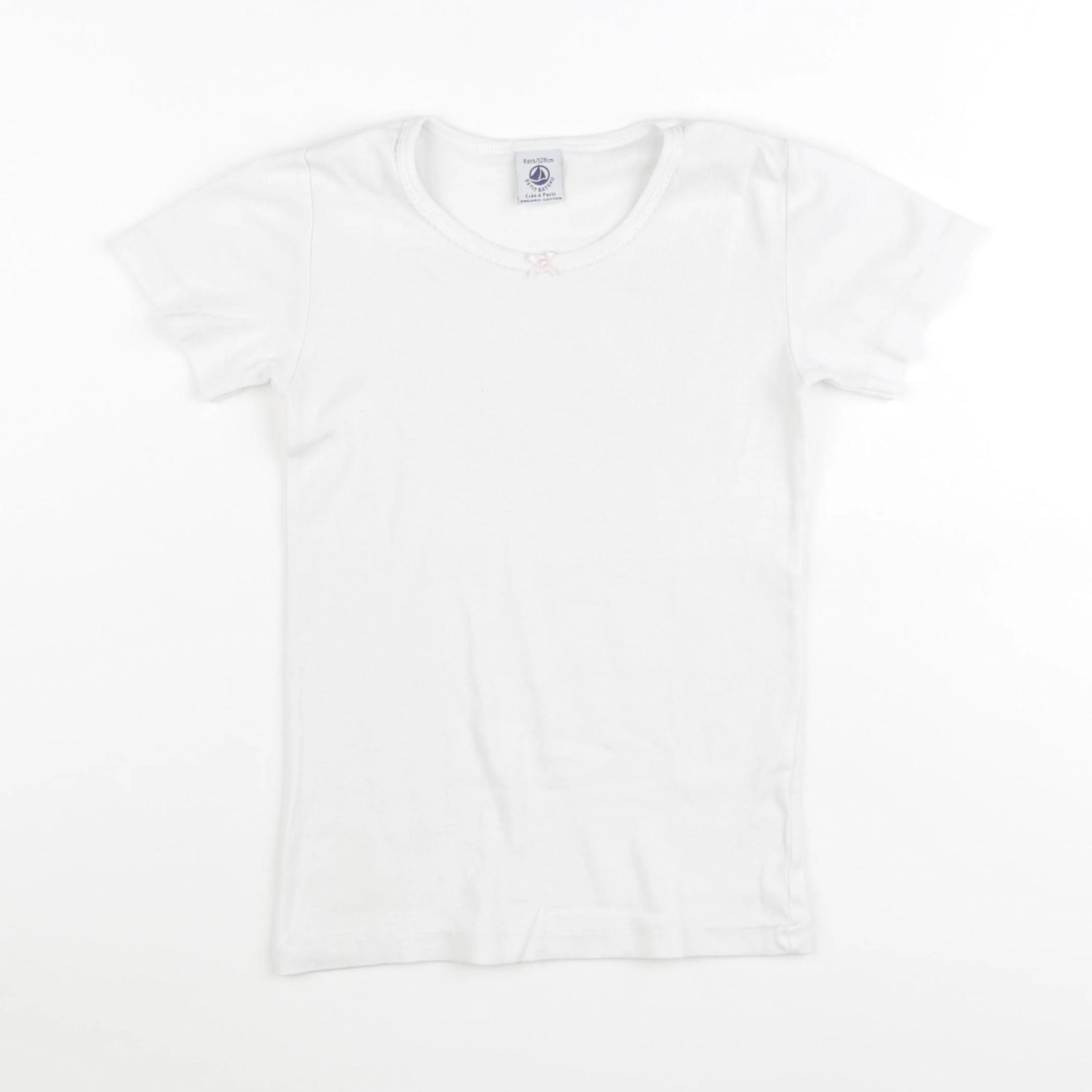 Petit Bateau - maillot de corps blanc - 8 ans