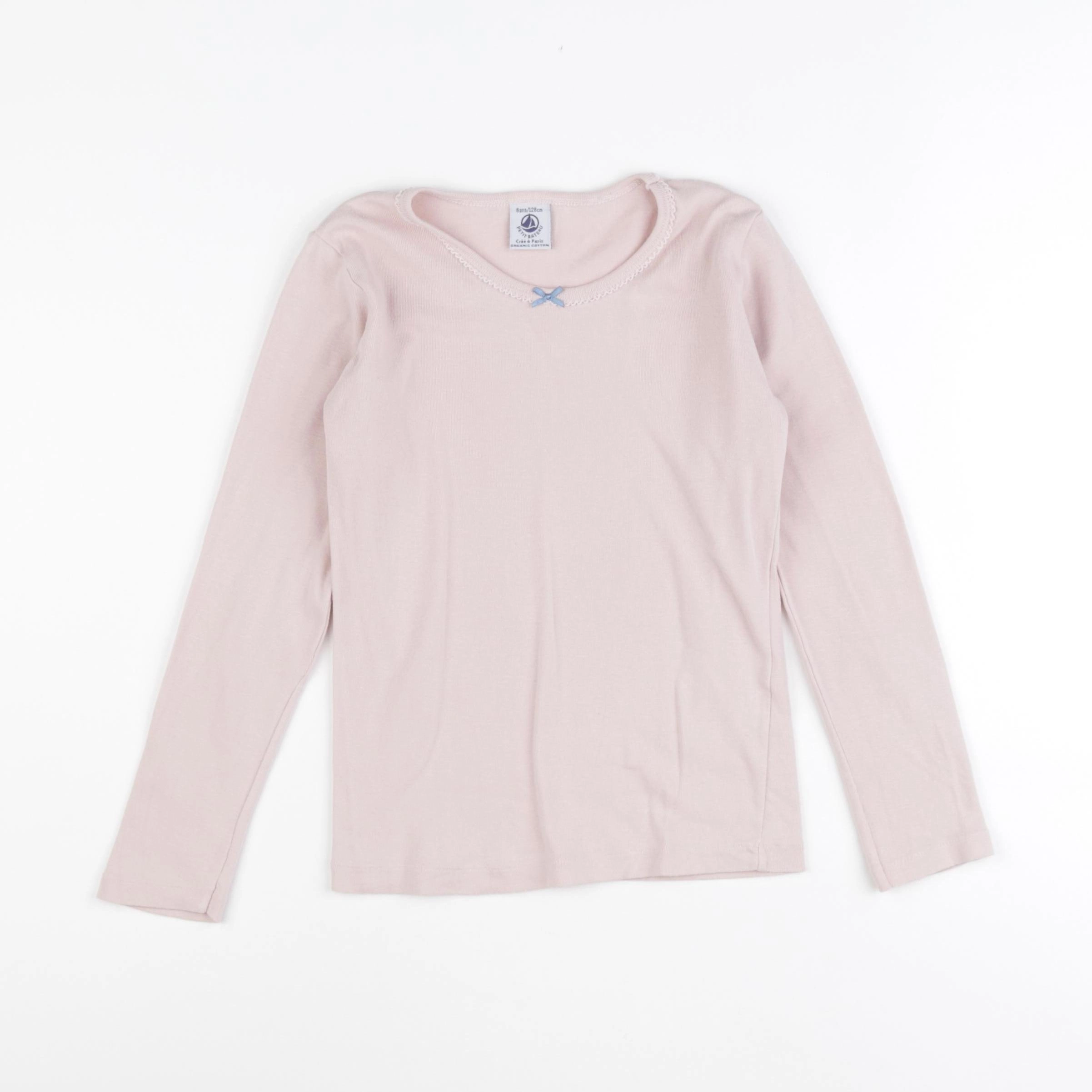 Petit Bateau - maillot de corps rose - 8 ans