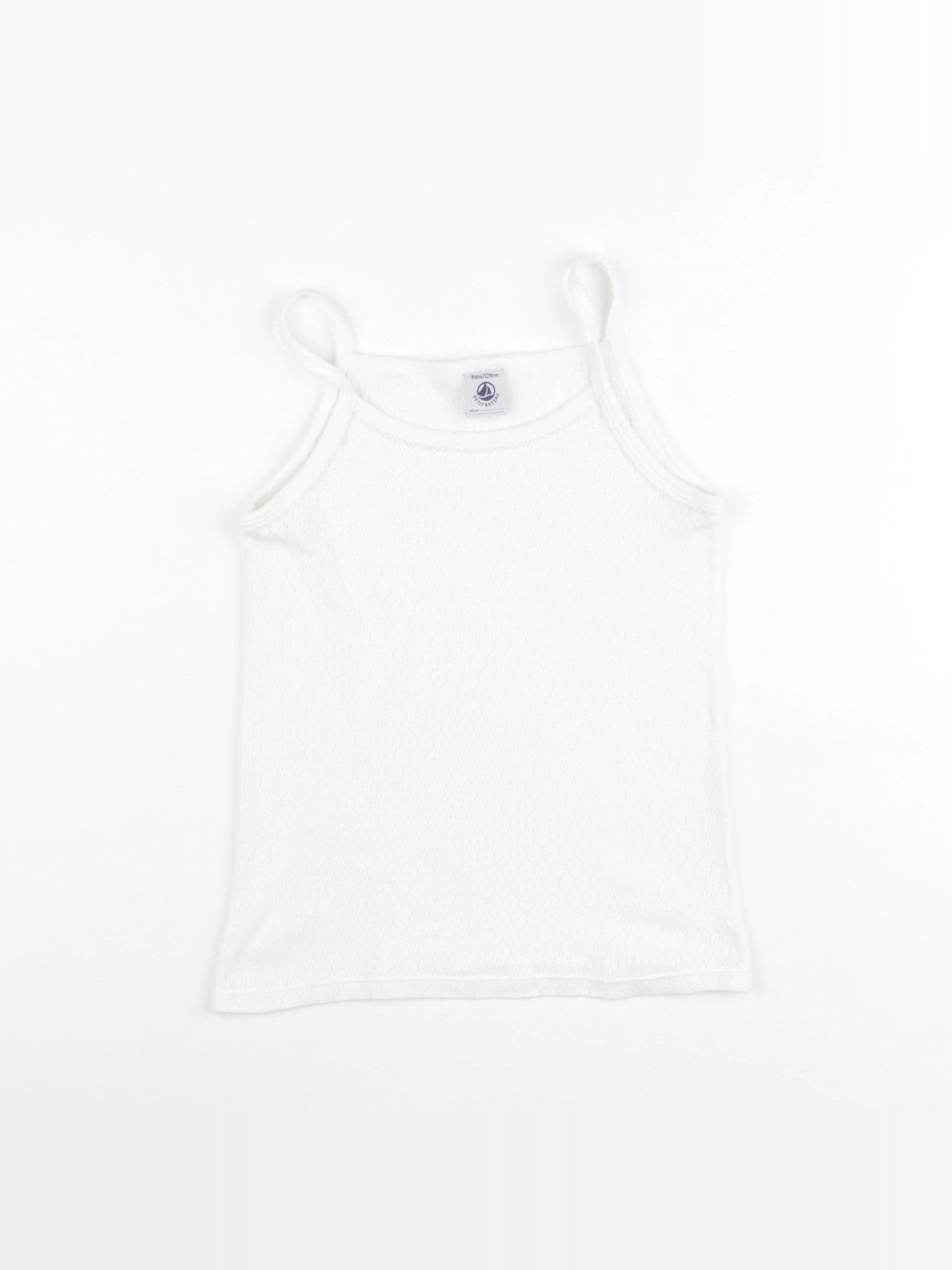 Petit Bateau - maillot de corps blanc - 8 ans