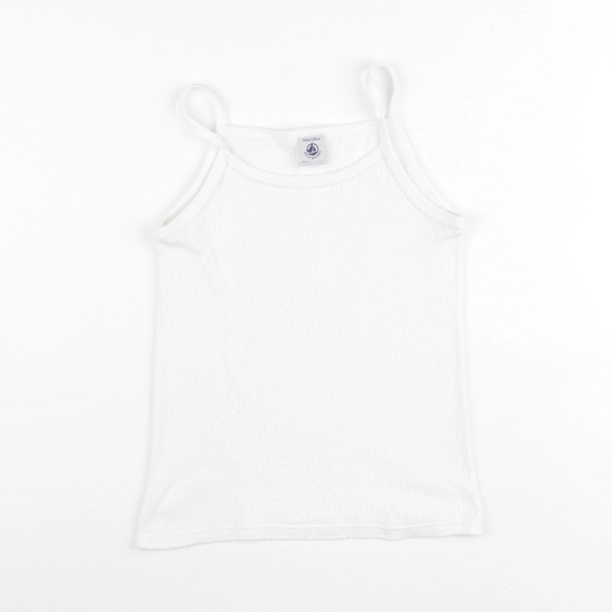 Petit Bateau - maillot de corps blanc - 8 ans