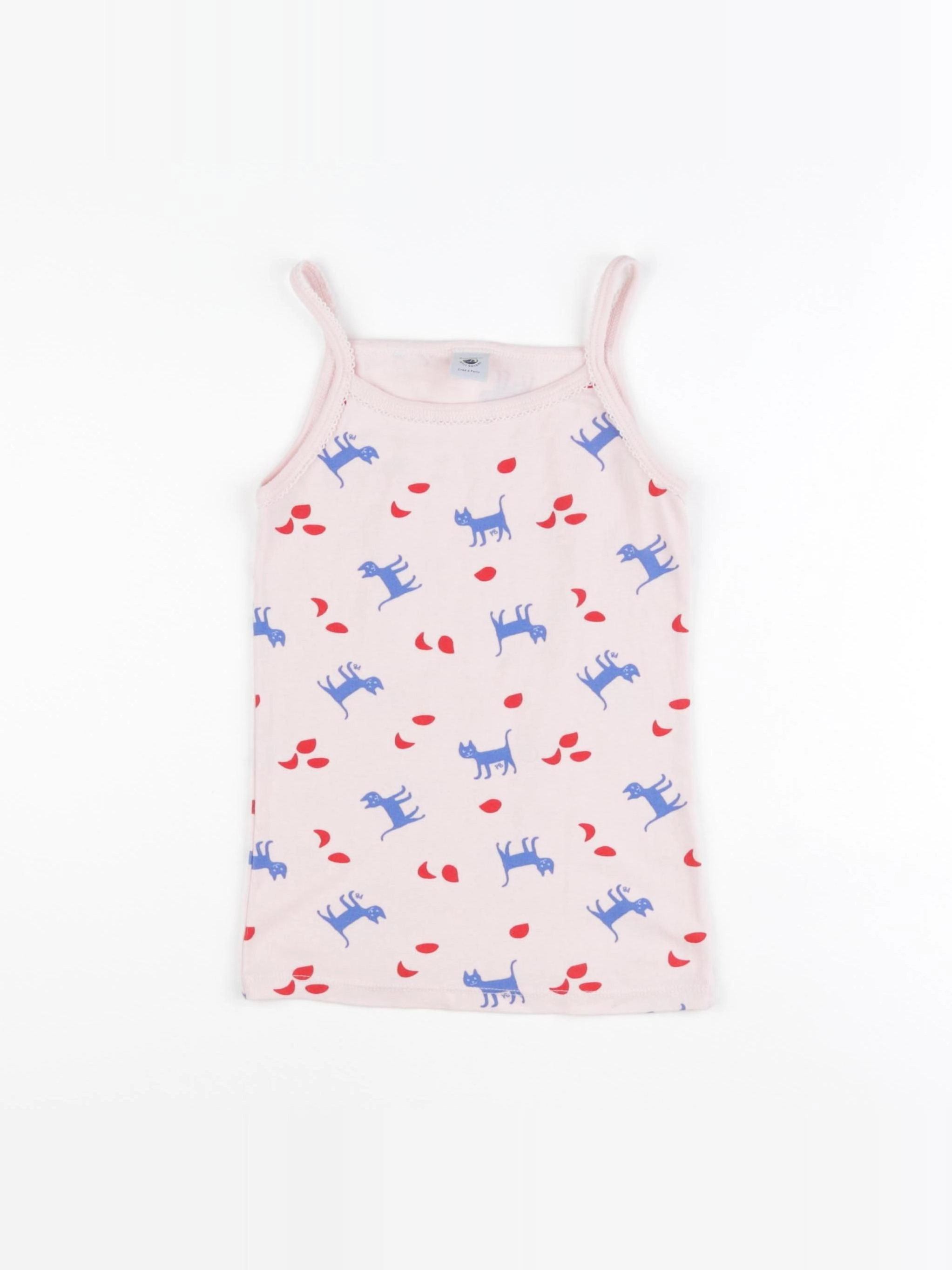 Petit Bateau - maillot de corps rose - 8 ans