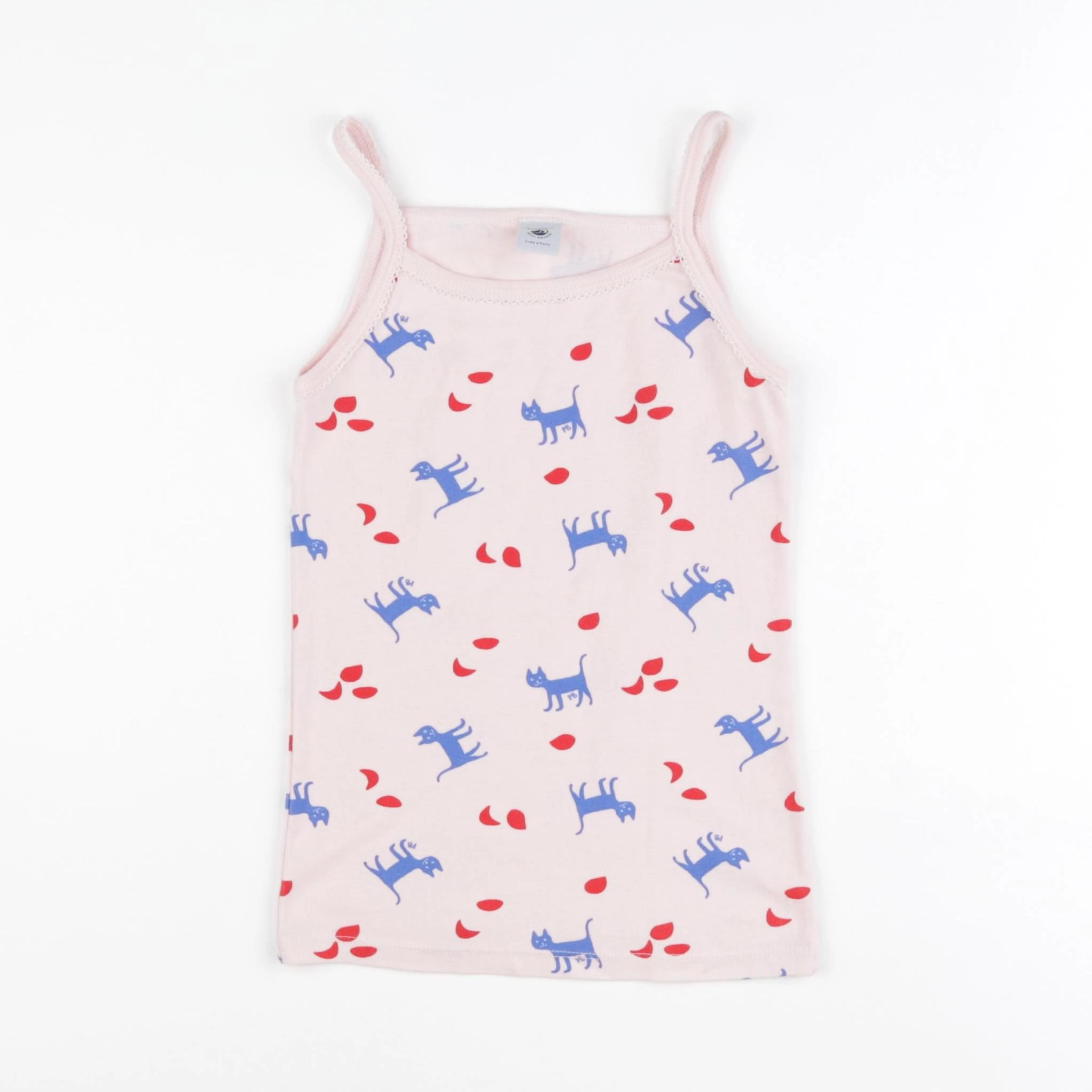 Petit Bateau - maillot de corps rose - 8 ans