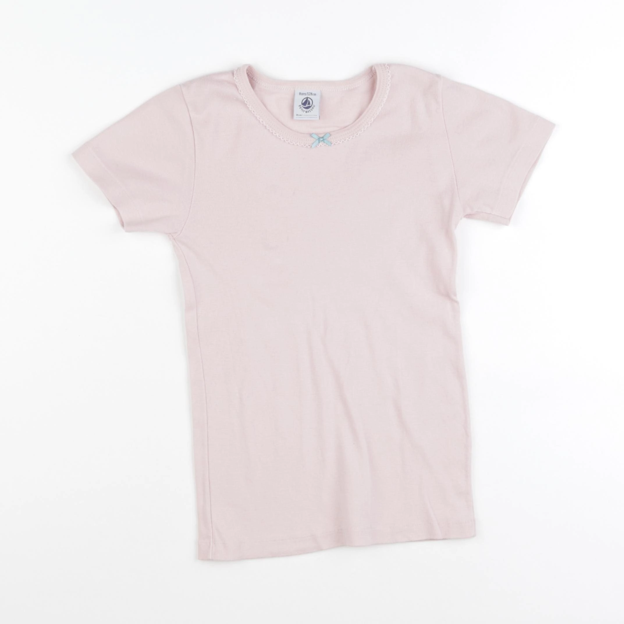 Petit Bateau - maillot de corps rose - 8 ans