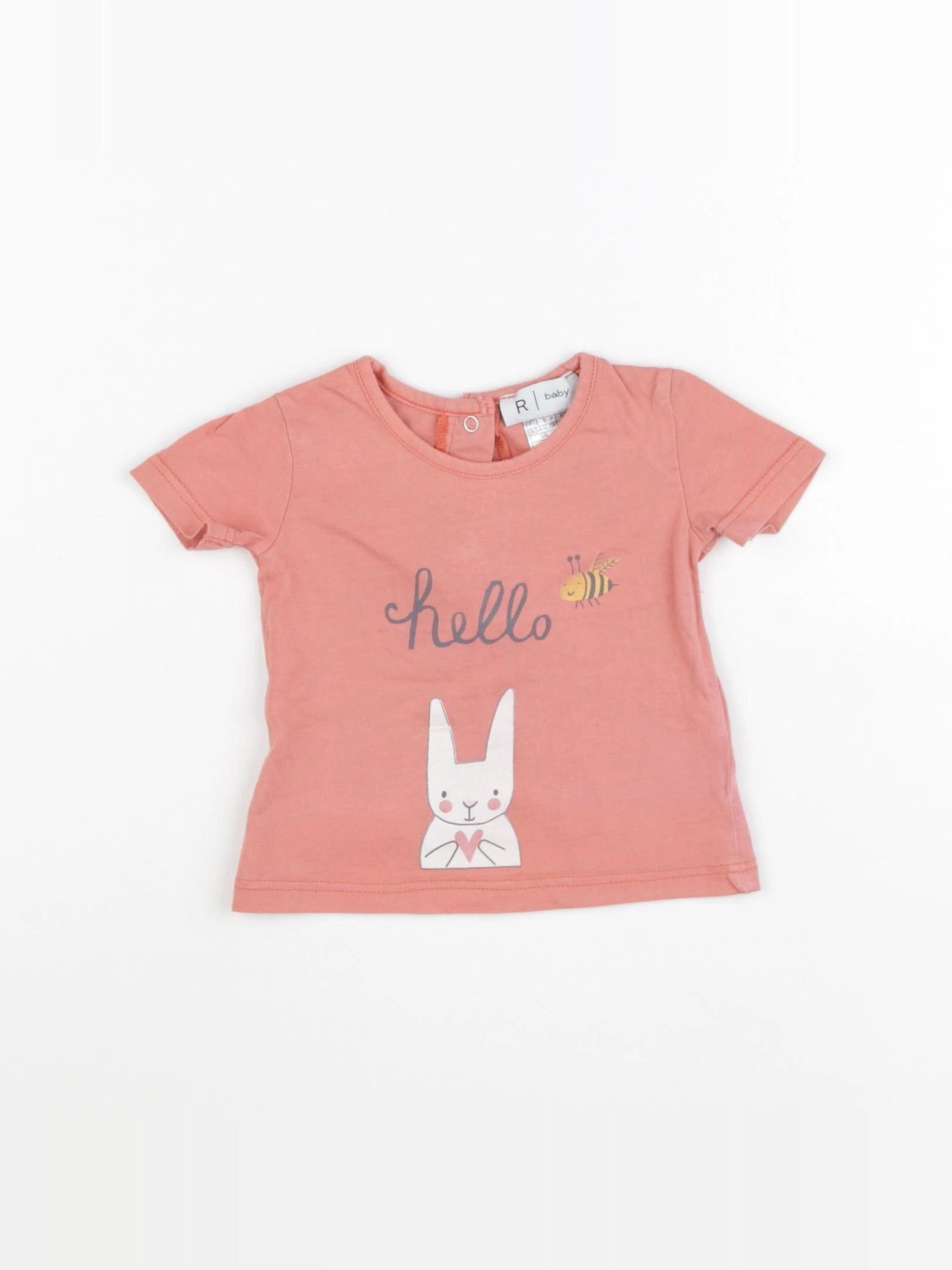 La Redoute - tee-shirt rose - 3 mois