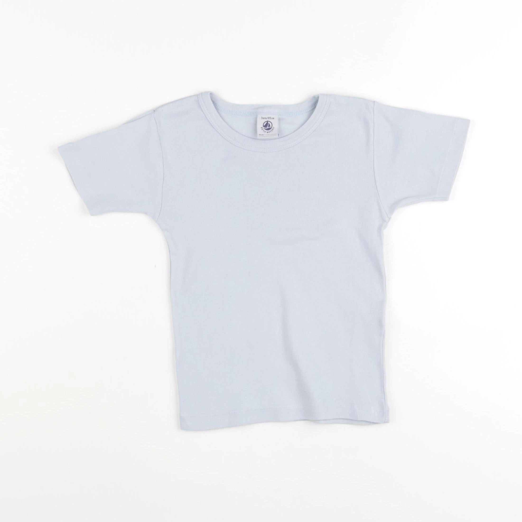 Petit Bateau - maillot de corps bleu - 3 ans