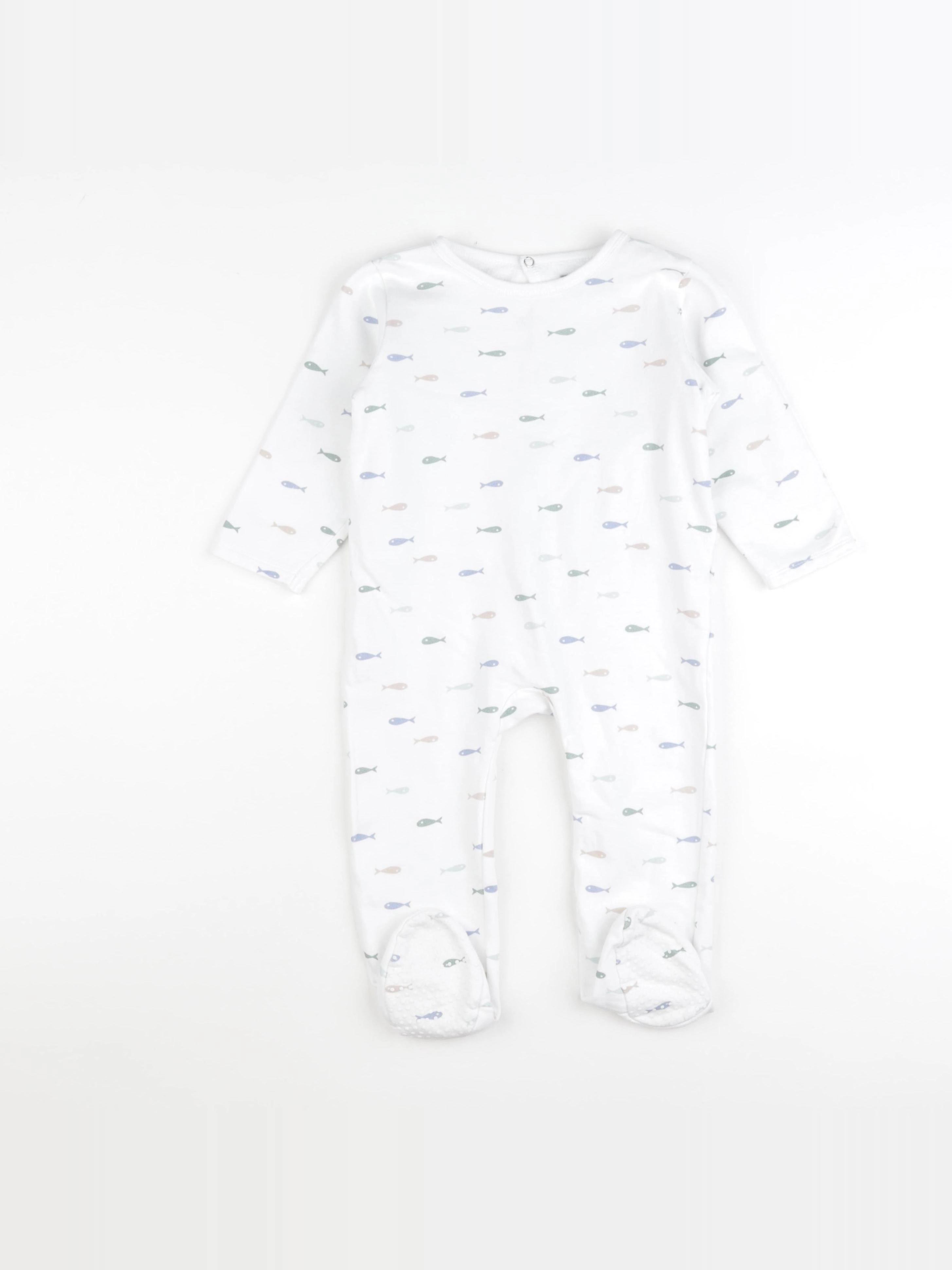 Boutchou - pyjama coton blanc - 24 mois