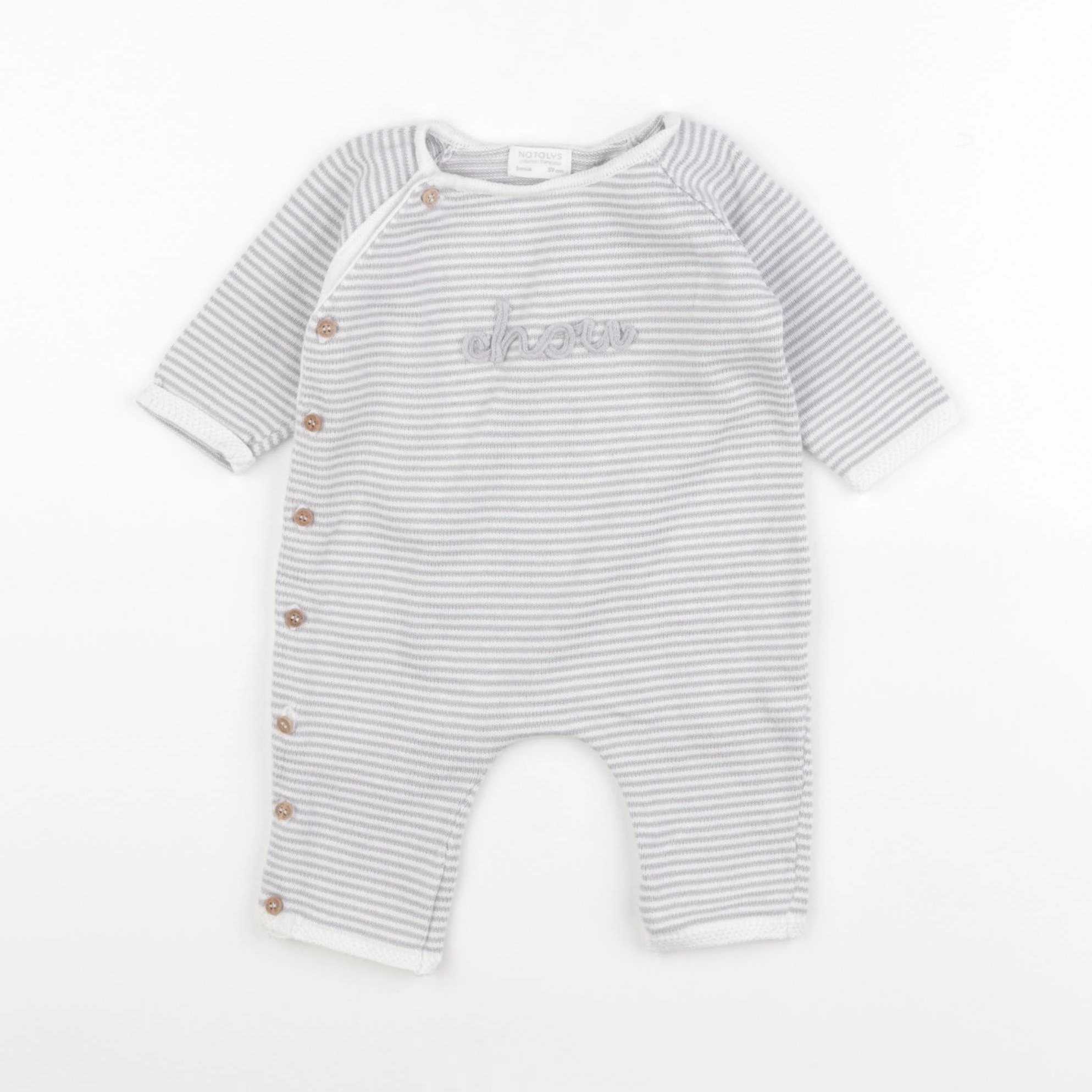 Natalys - combinaison gris - 3 mois